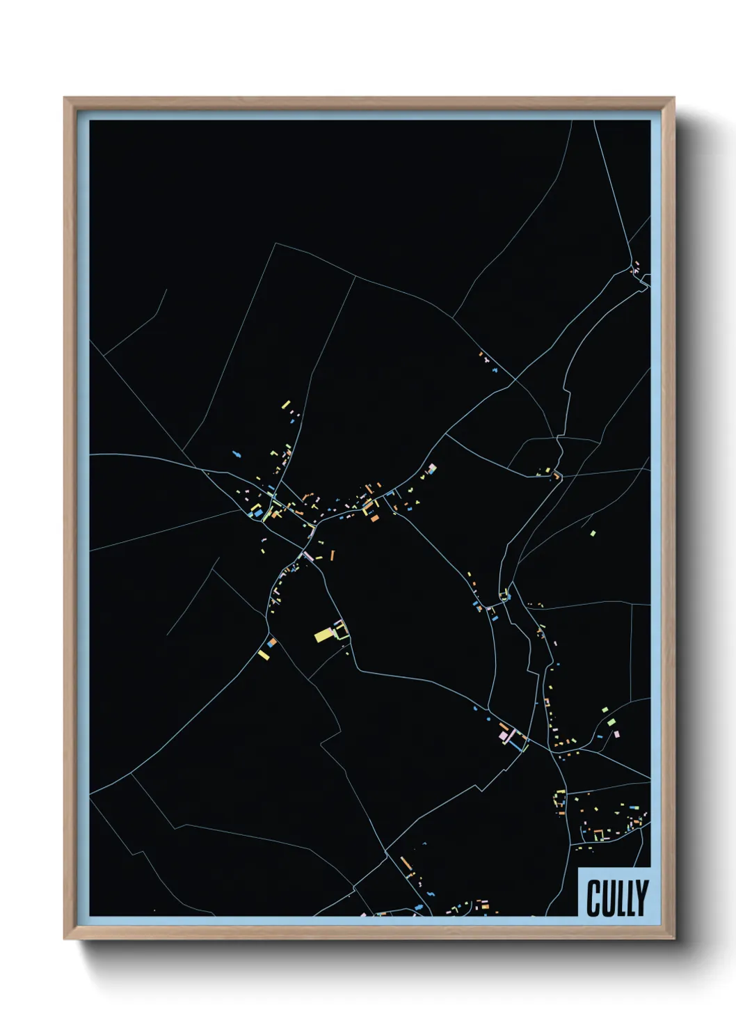 Une affiche de carte sur Cully