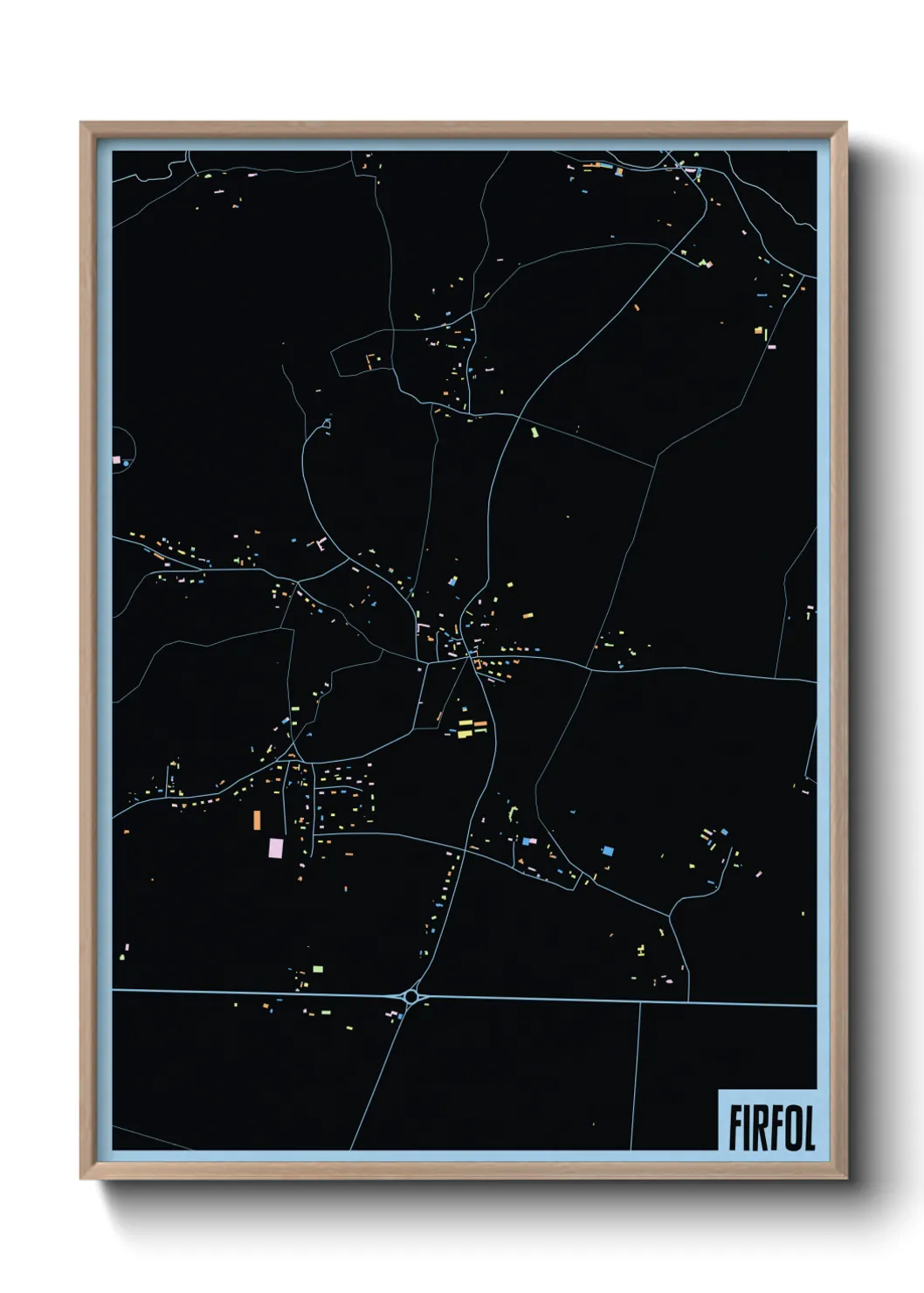 Une affiche de carte sur Firfol