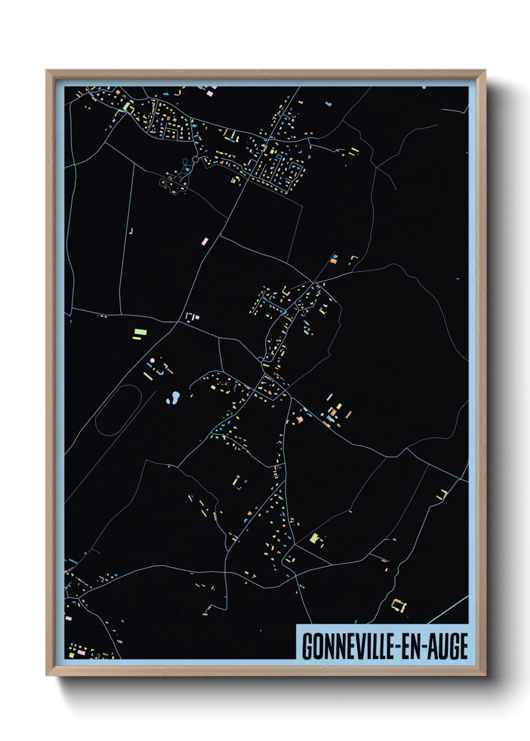 Un poster carteGonneville-en-Auge