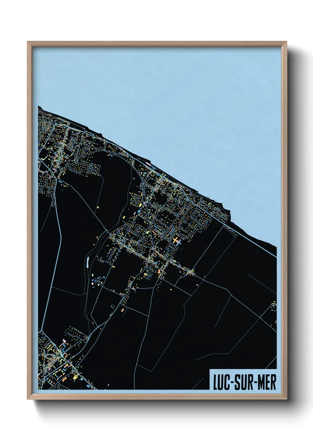 Un poster carteLuc-sur-Mer