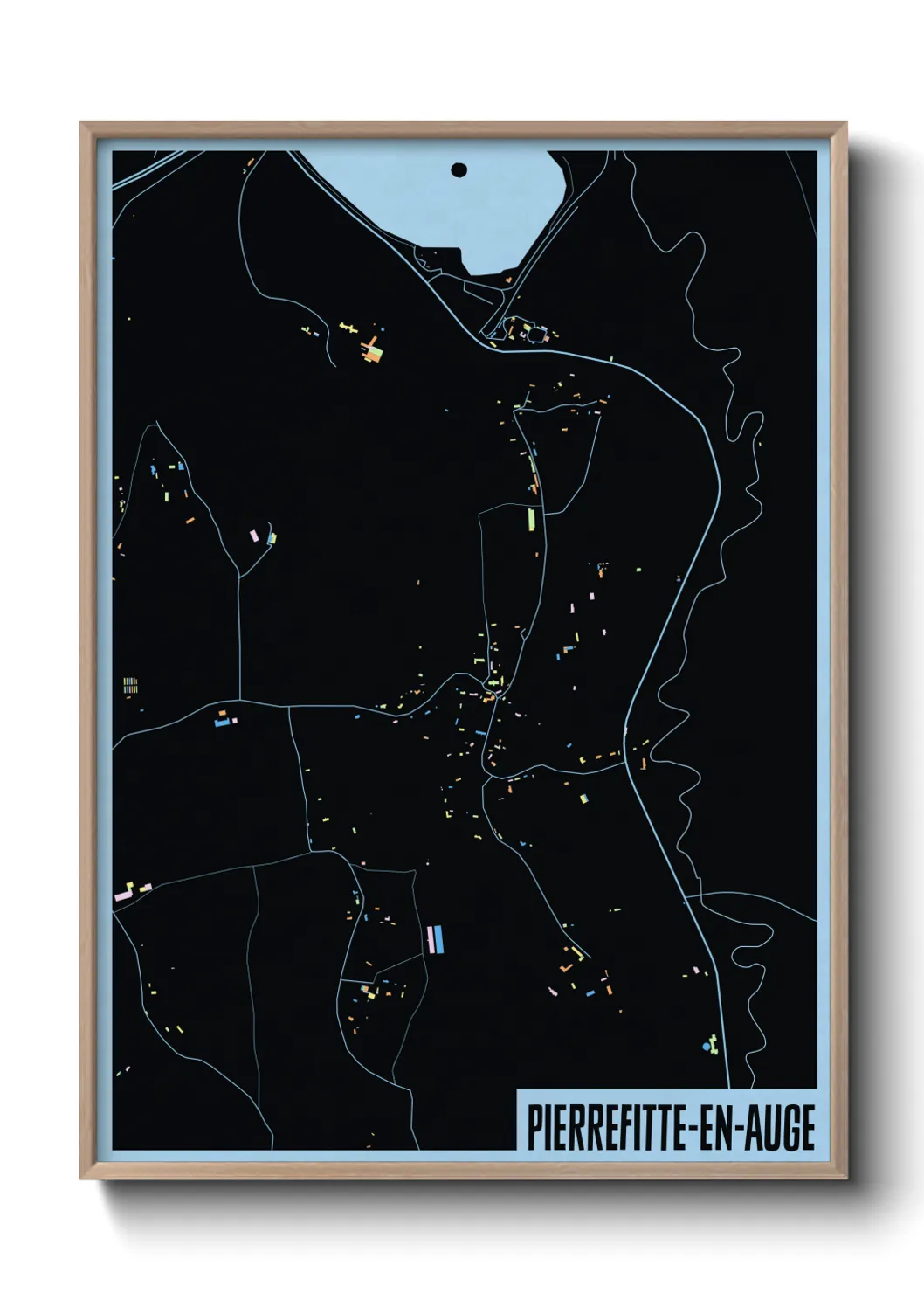 Un poster cartePierrefitte-en-Auge