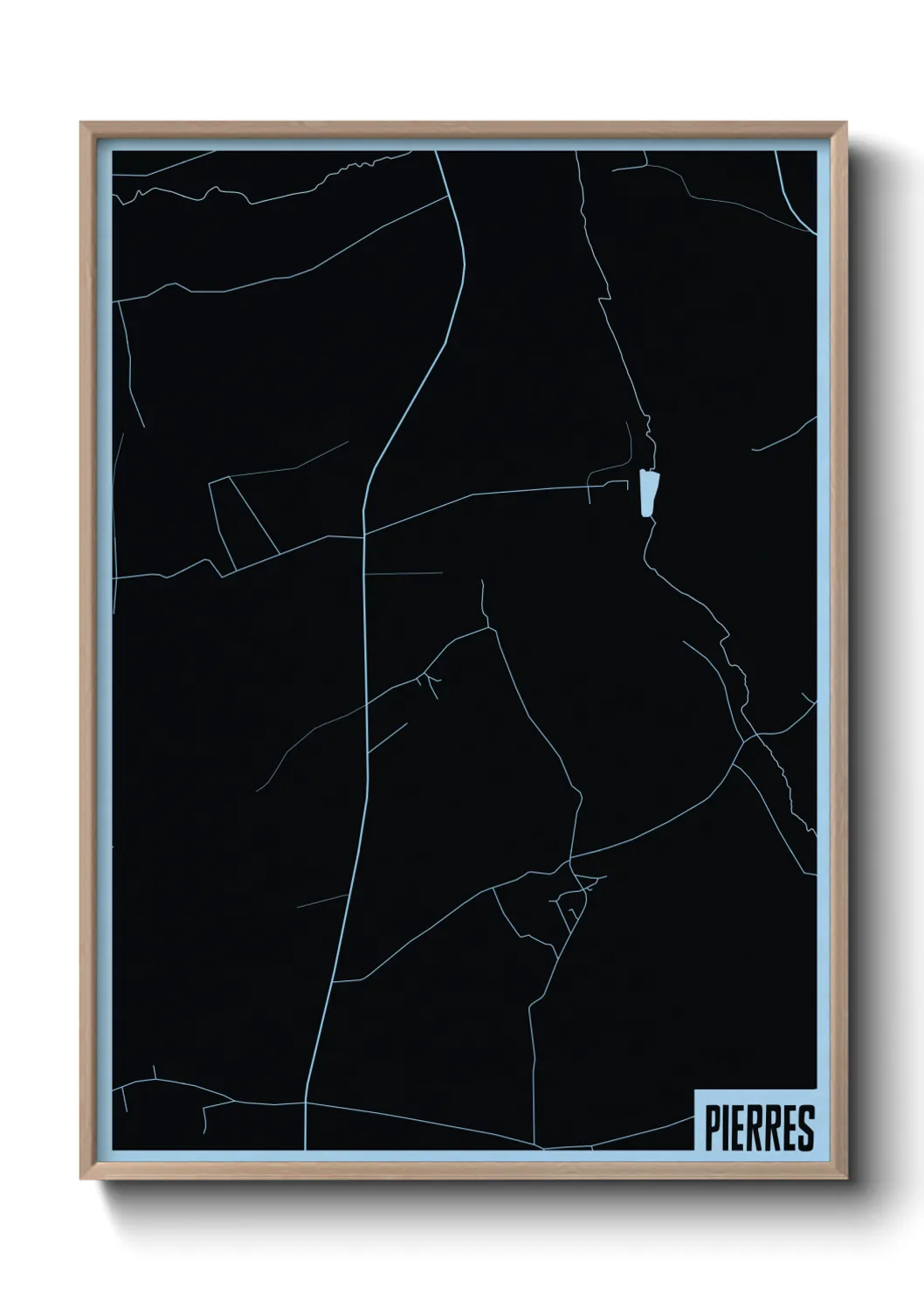 Une affiche de carte sur Pierres