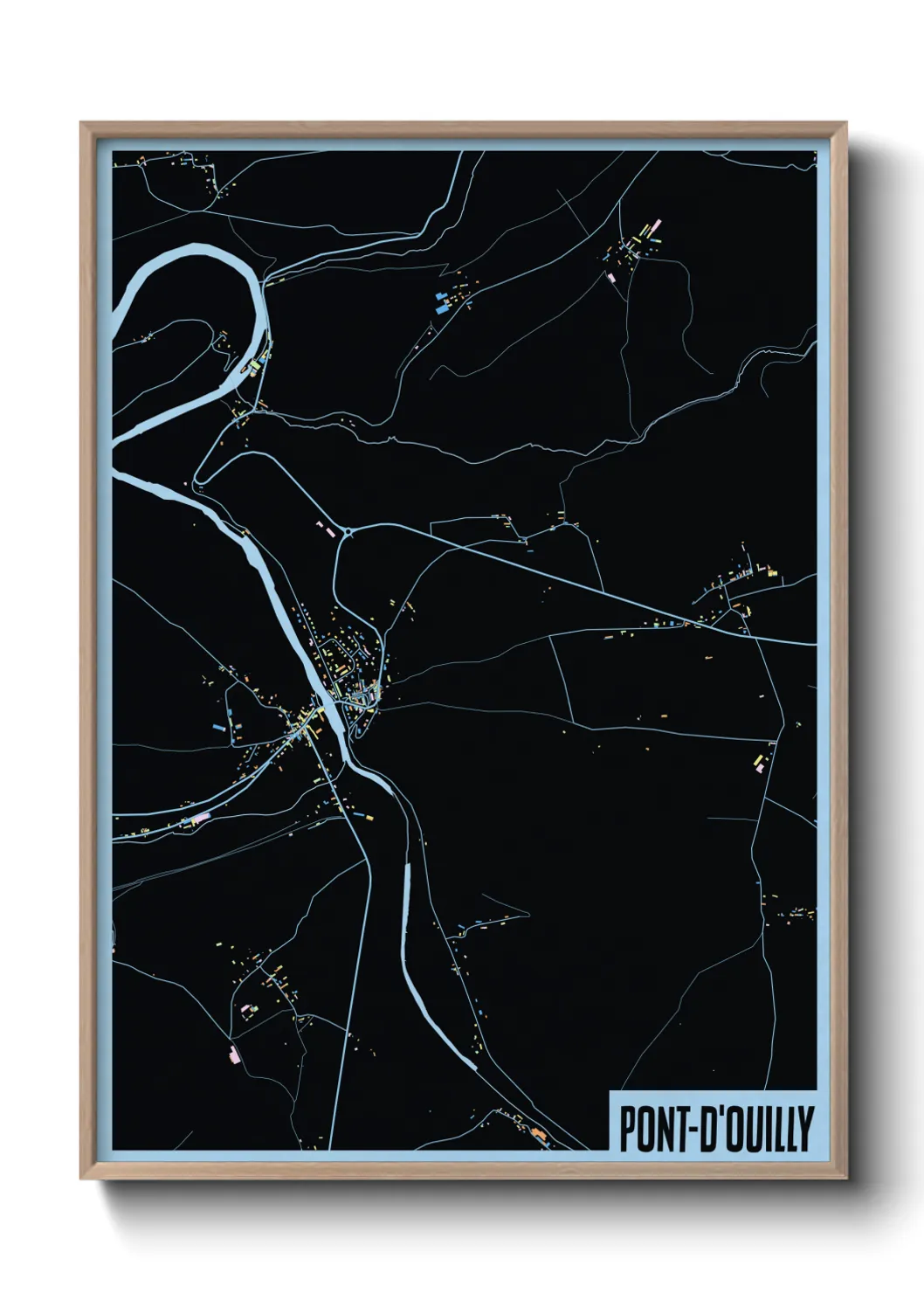 Un poster cartePont-d'Ouilly