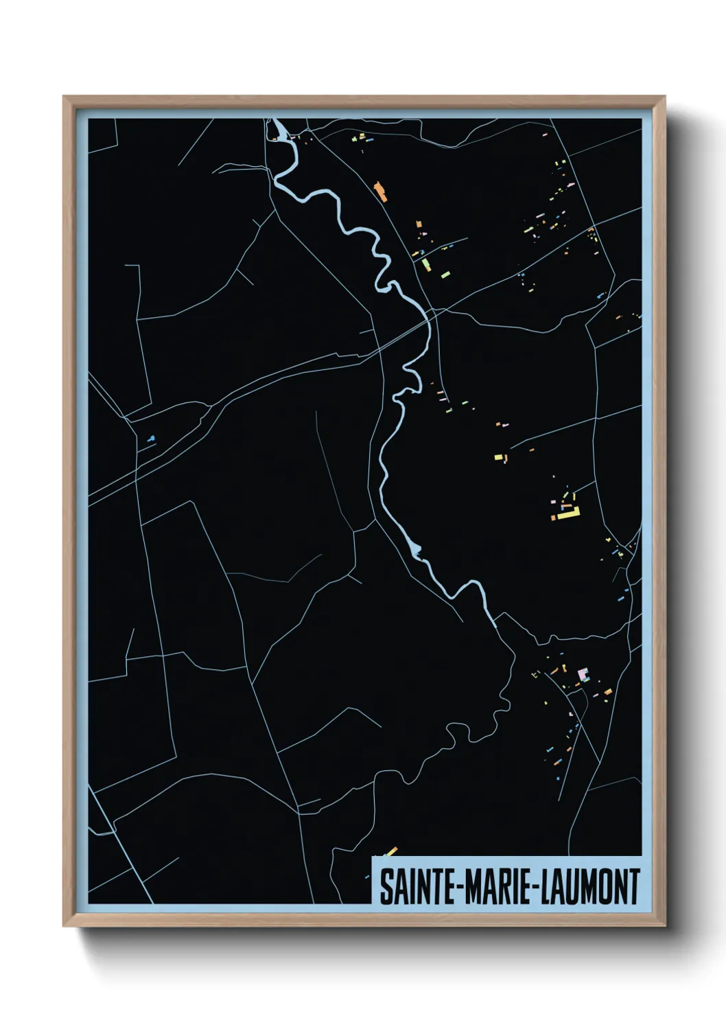 Un poster carteSainte-Marie-Laumont