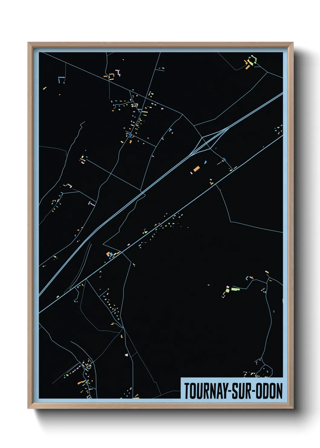 Un poster carteTournay-sur-Odon