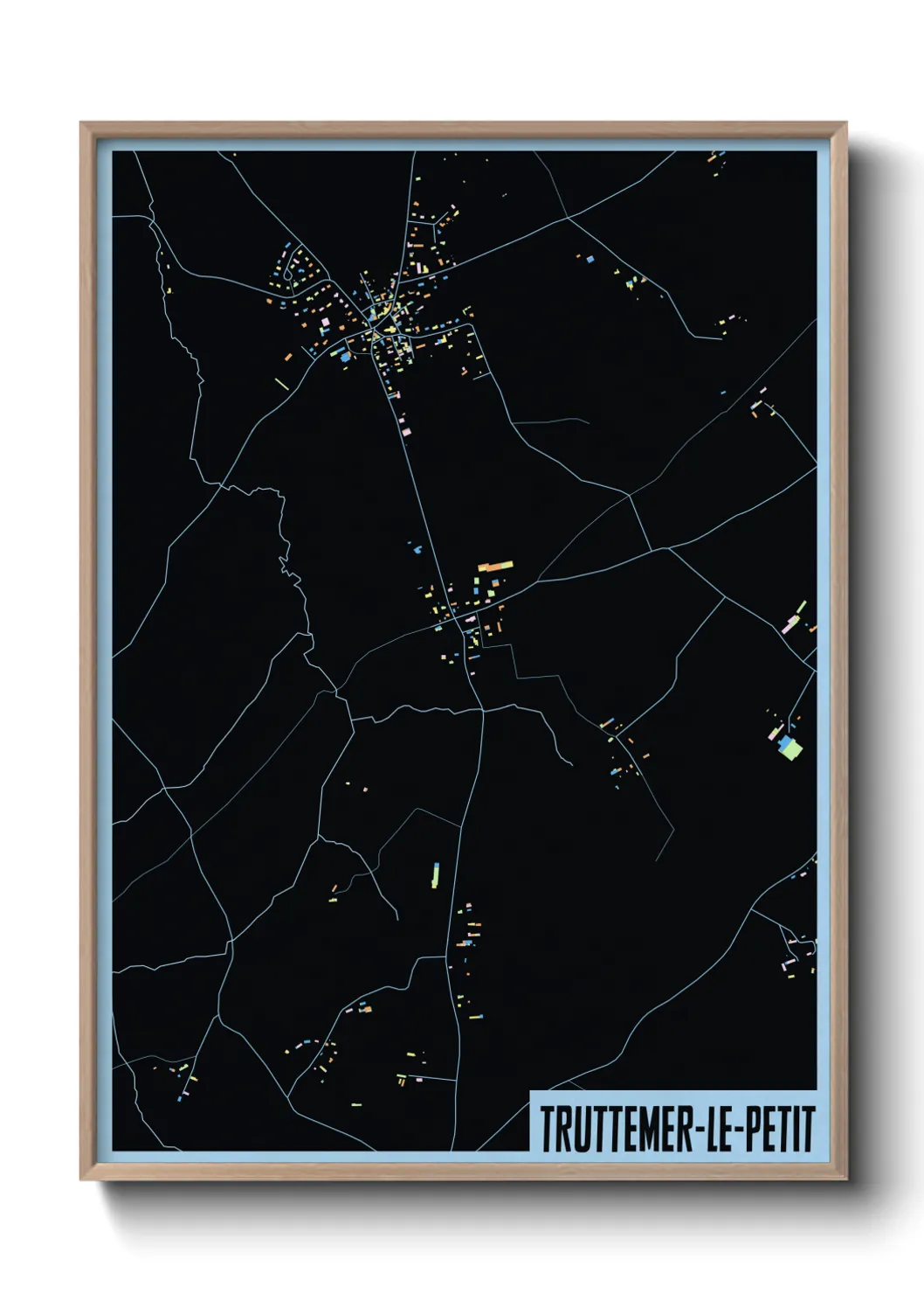 Une affiche de carte sur Truttemer-le-Petit