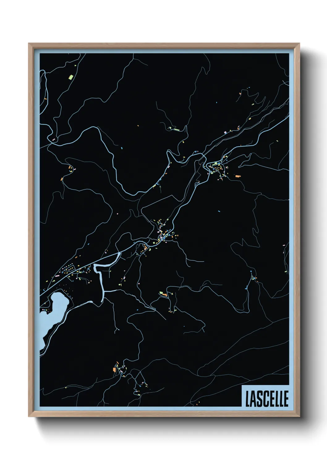 Une affiche de carte sur Lascelle