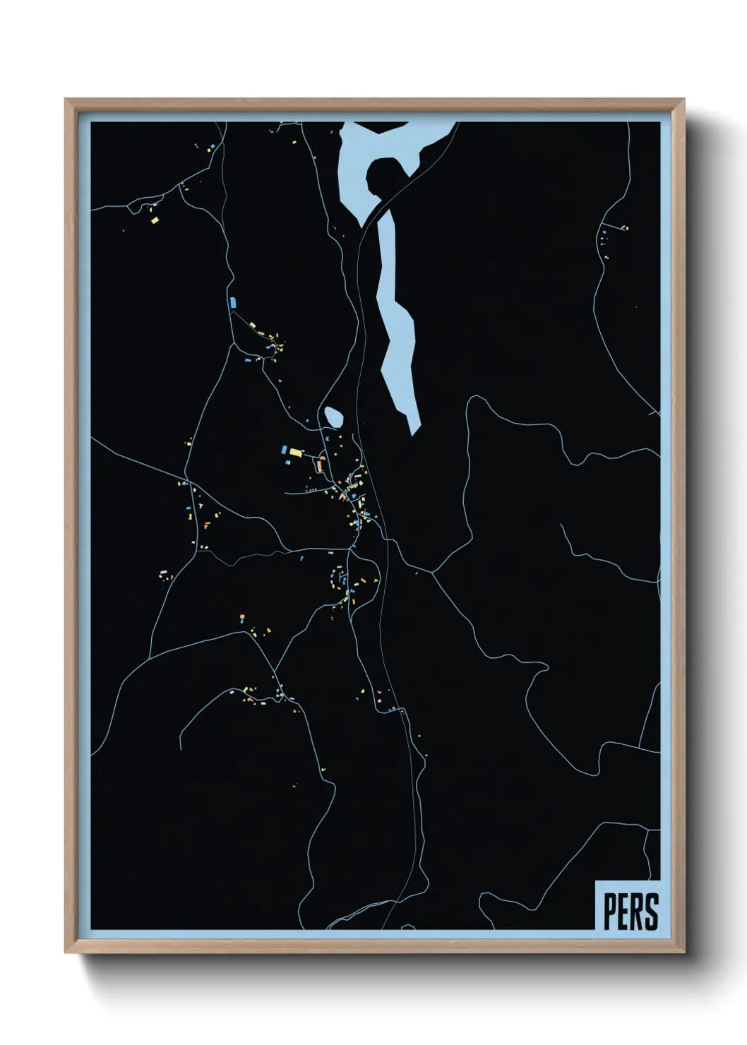 Une affiche de carte sur Pers