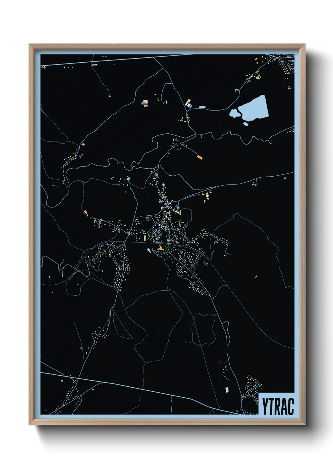 Une affiche de carte sur Ytrac