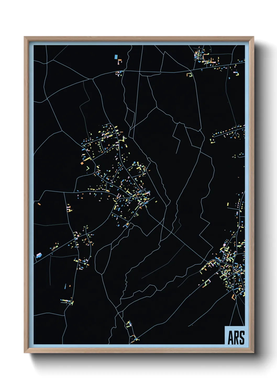 Une affiche de carte sur Ars