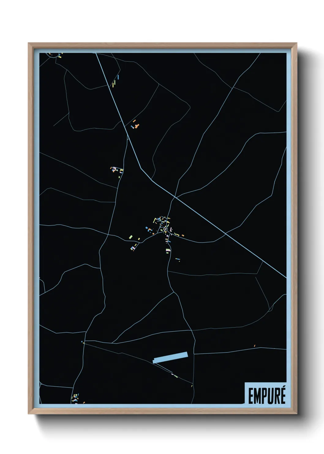 Une affiche de carte sur Empuré