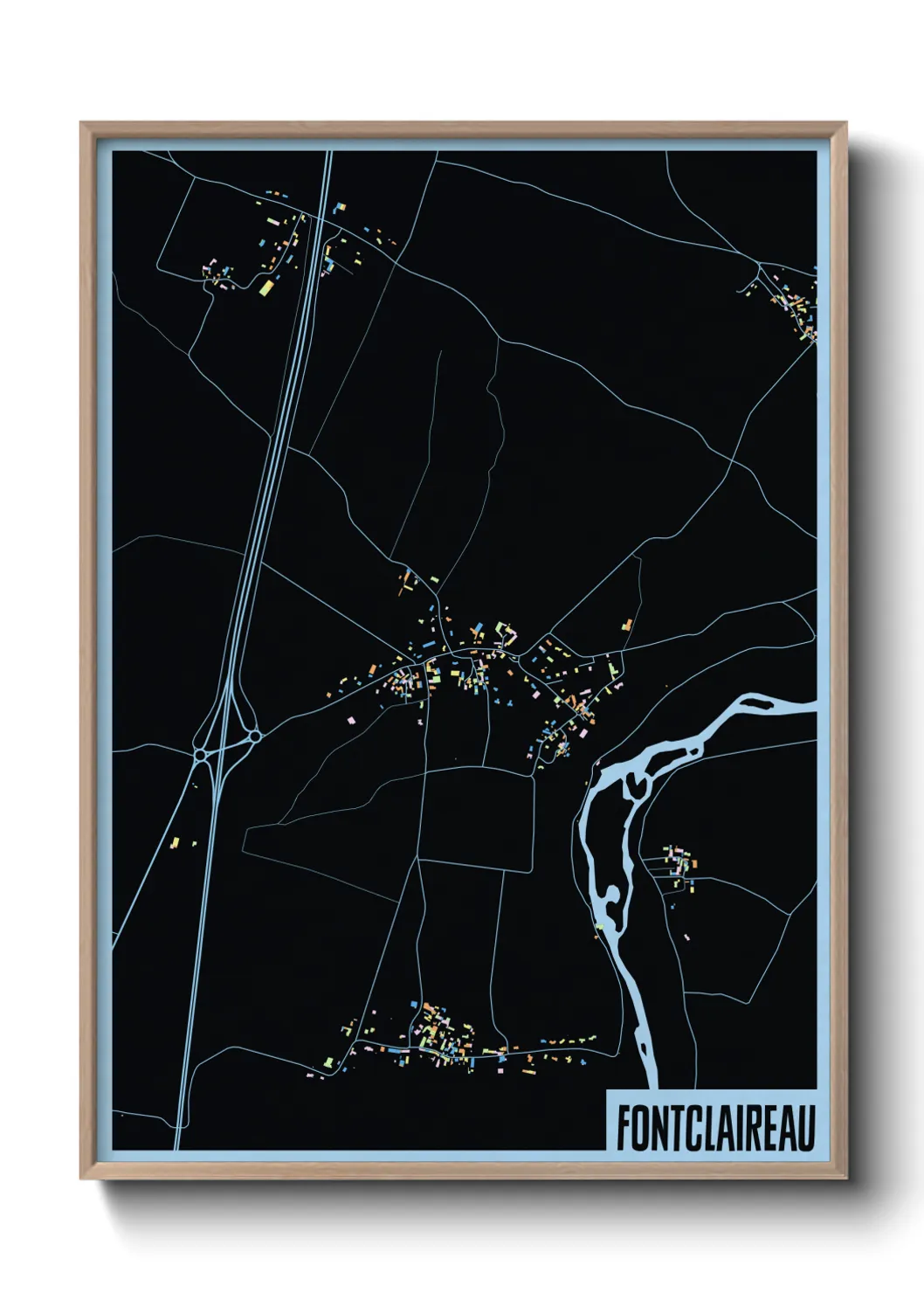 Un poster carteFontclaireau