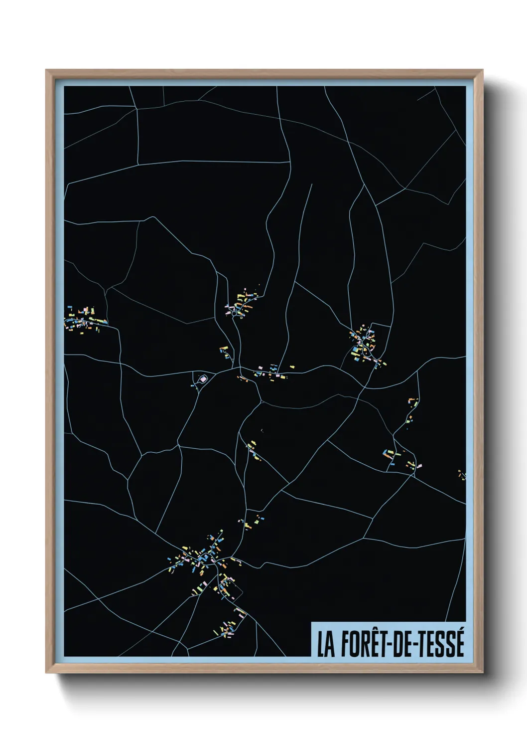 Un poster carteLa Forêt-de-Tessé