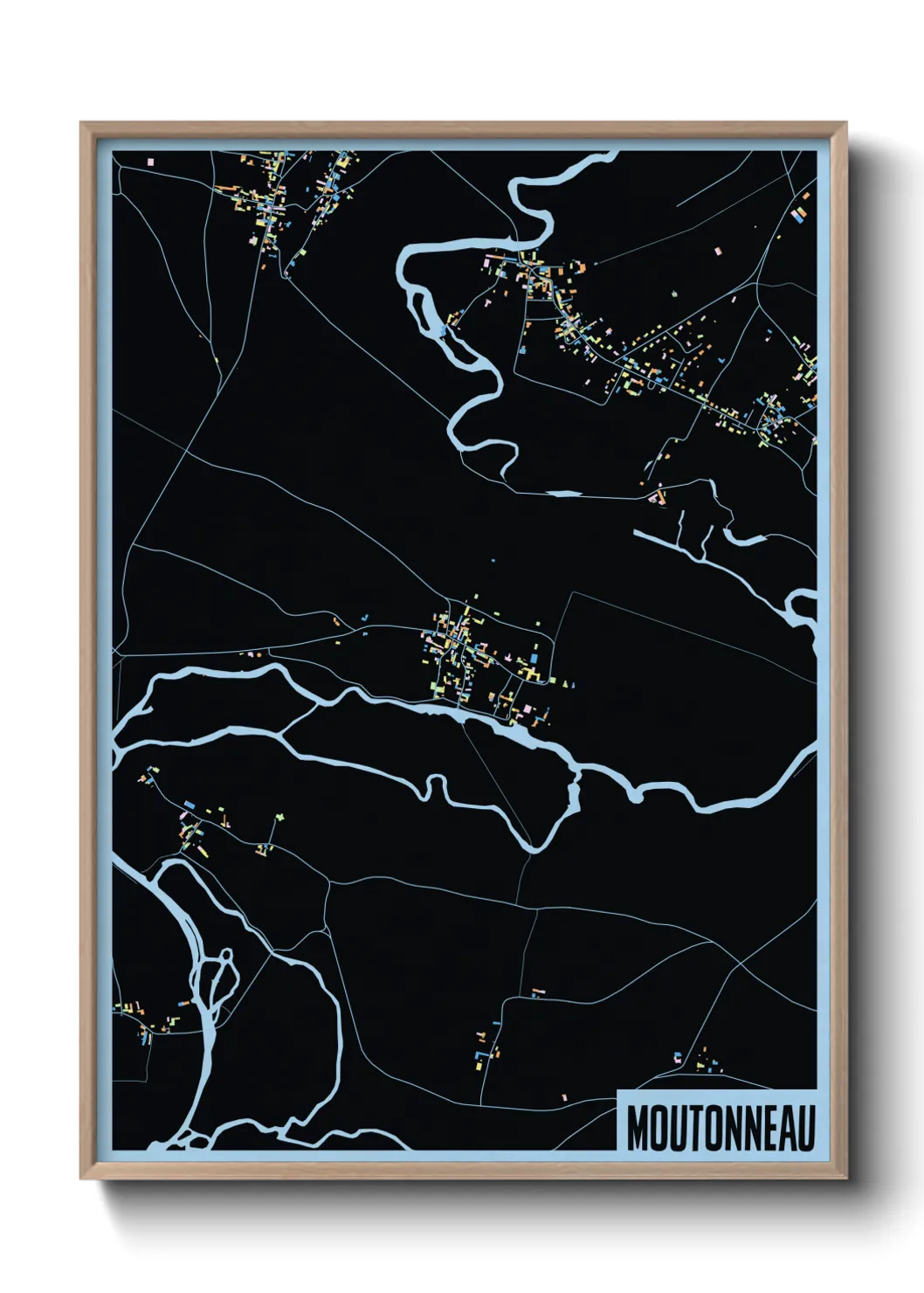 Une affiche de carte sur Moutonneau