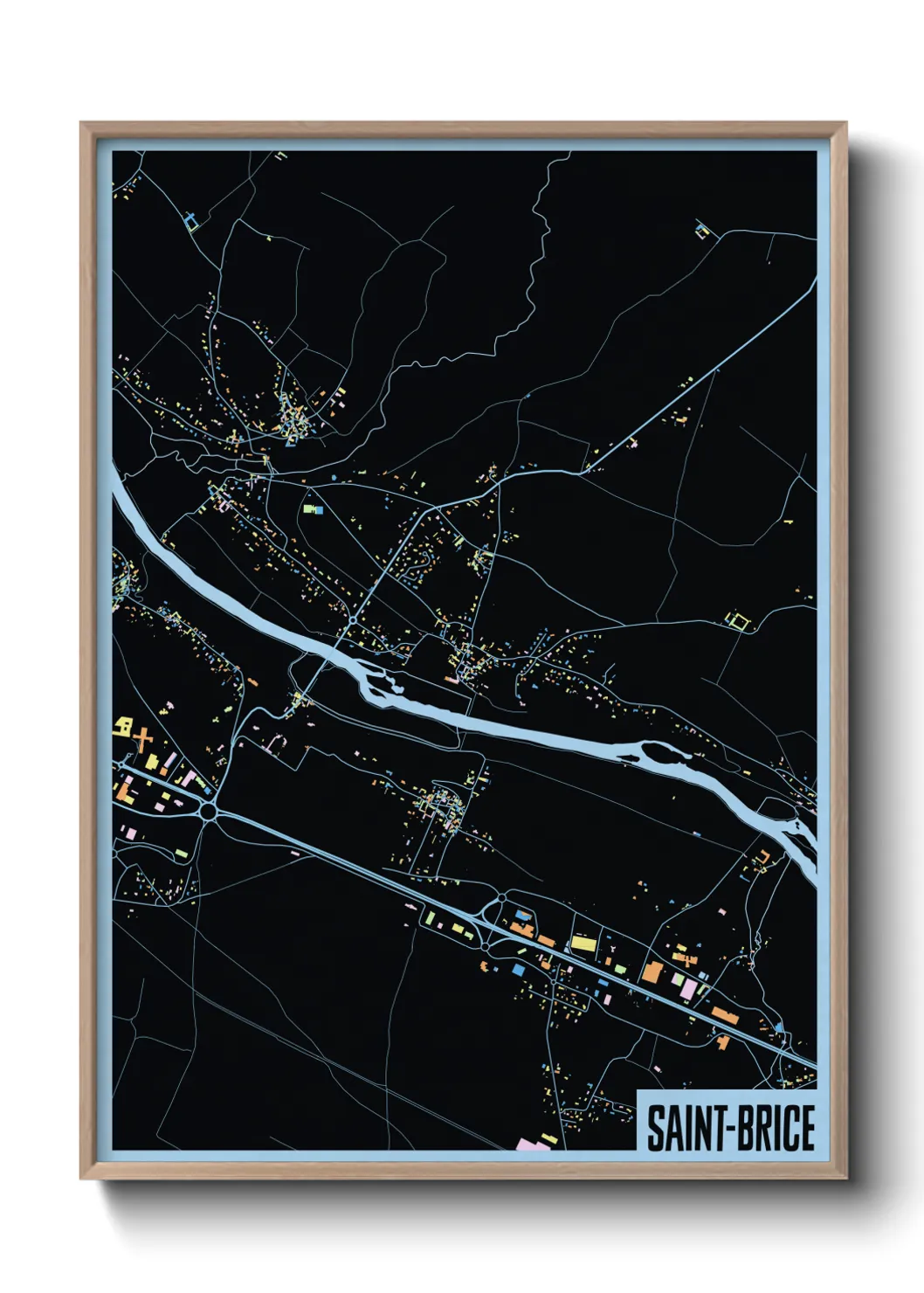 Un poster carteSaint-Brice