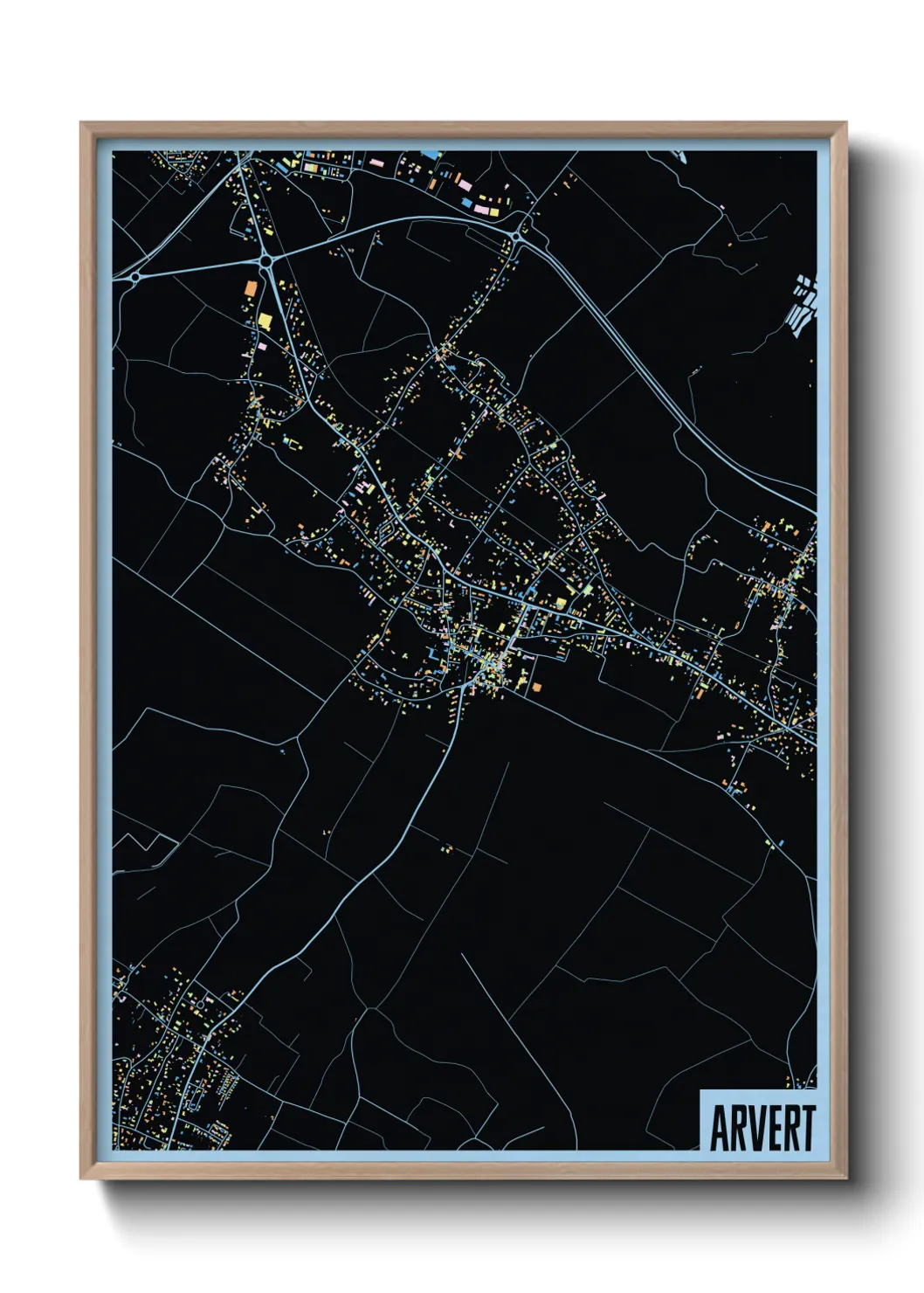 Une affiche de carte sur Arvert