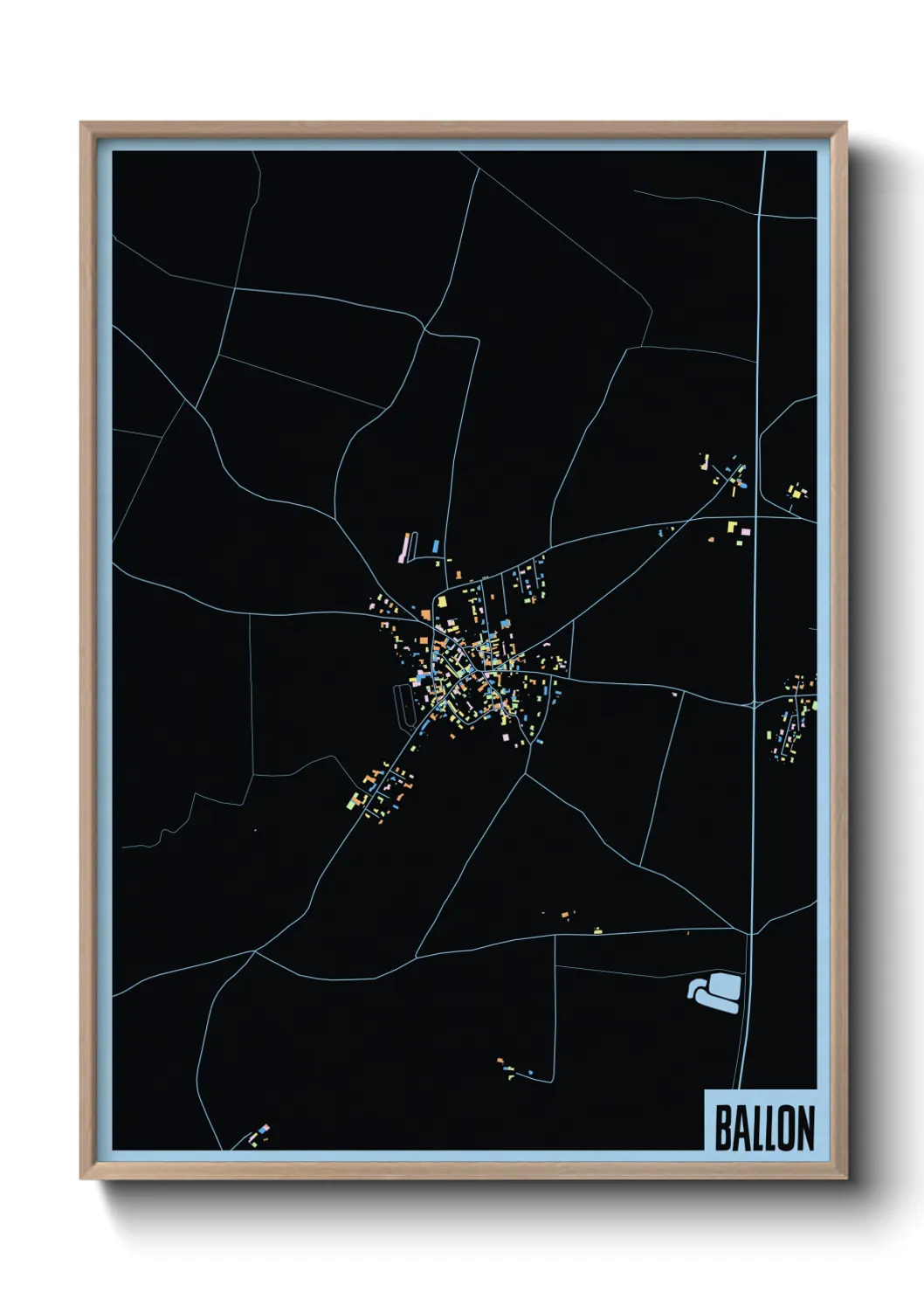 Une affiche de carte sur Ballon