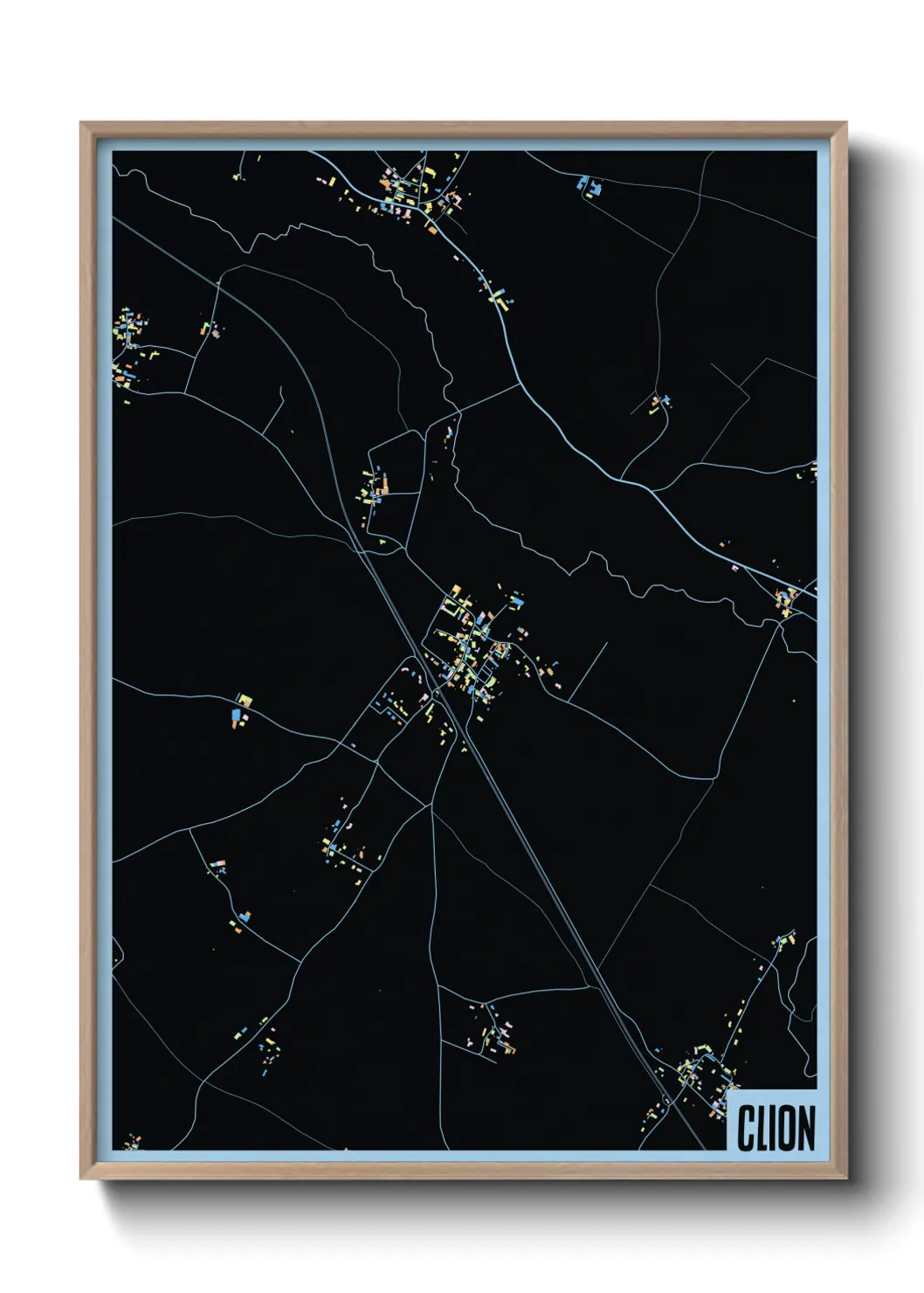 Une affiche de carte sur Clion