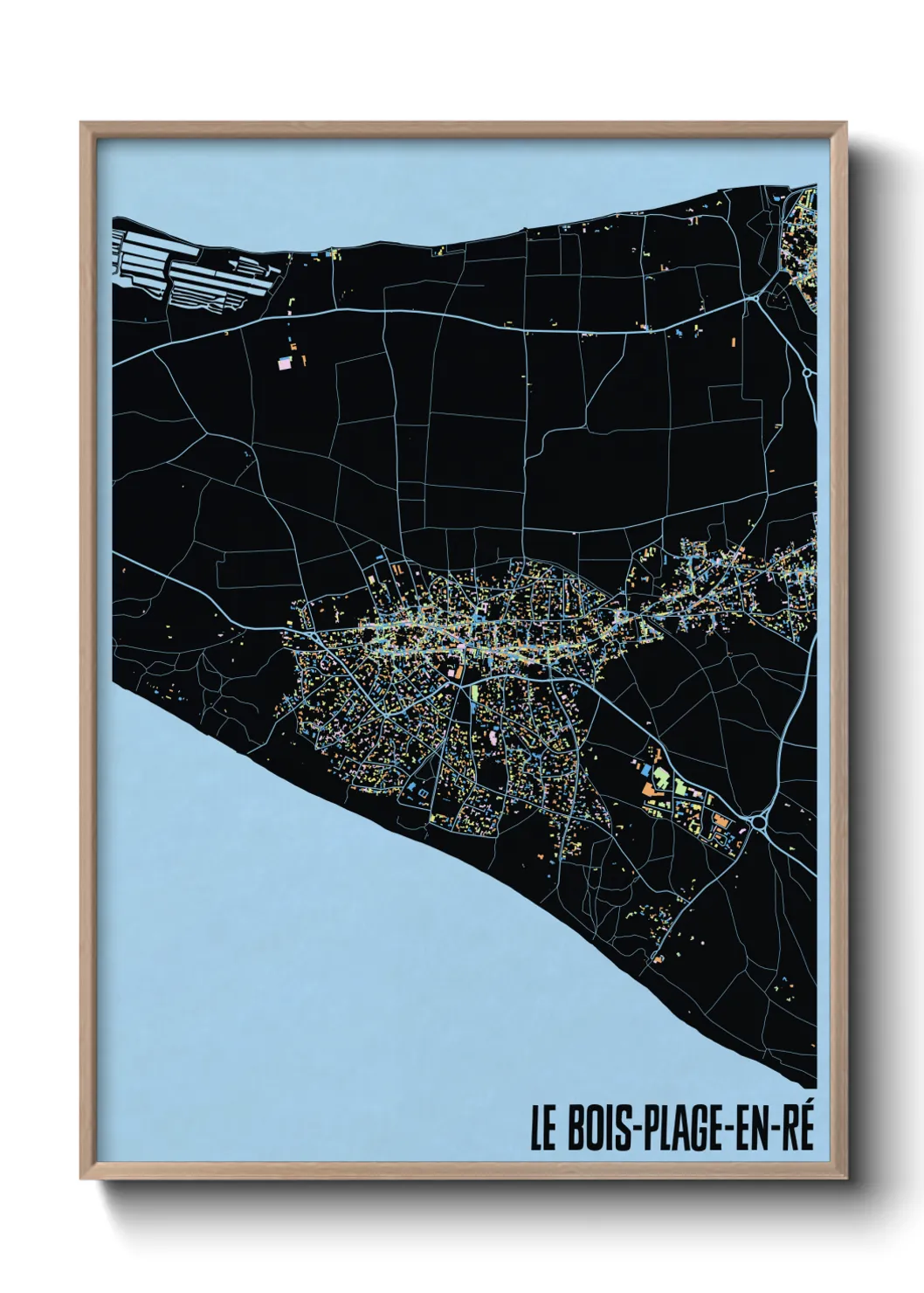 Un poster carteLe Bois-Plage-en-Ré