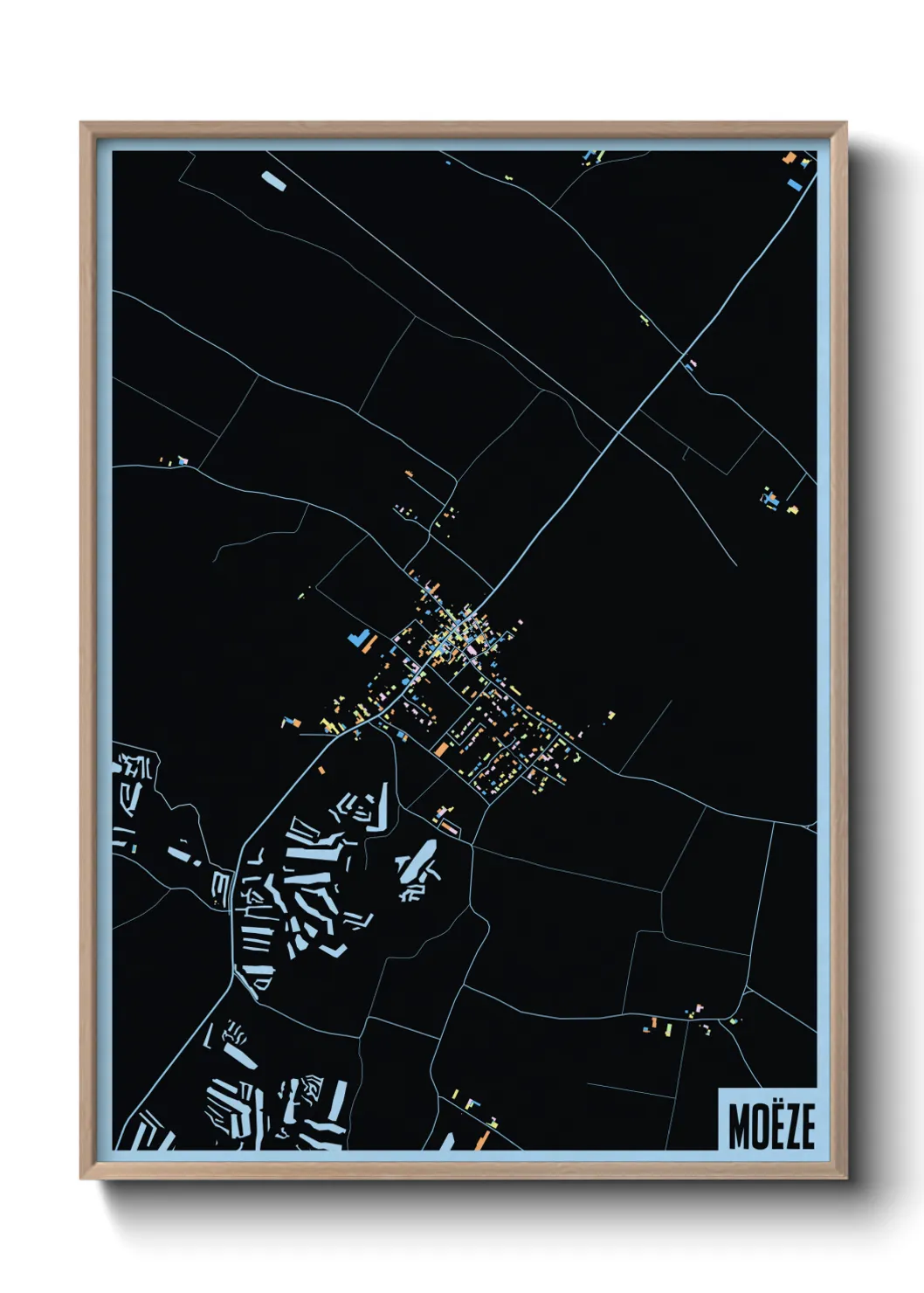 Une affiche de carte sur Moëze