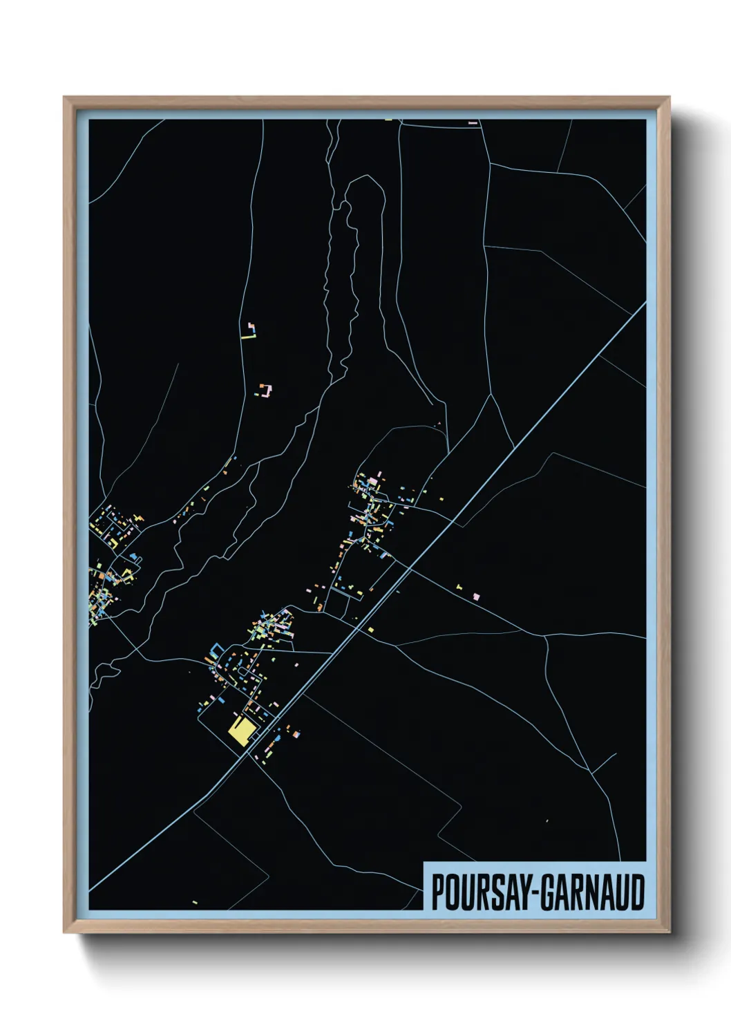 Un poster cartePoursay-Garnaud