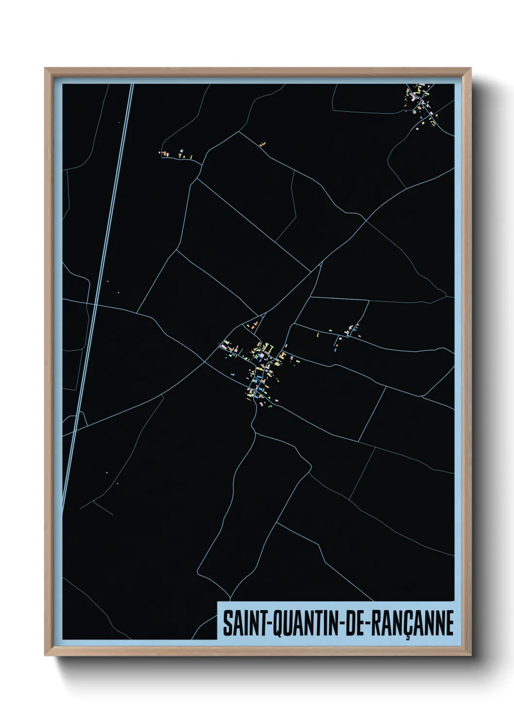 Un poster carteSaint-Quantin-de-Rançanne