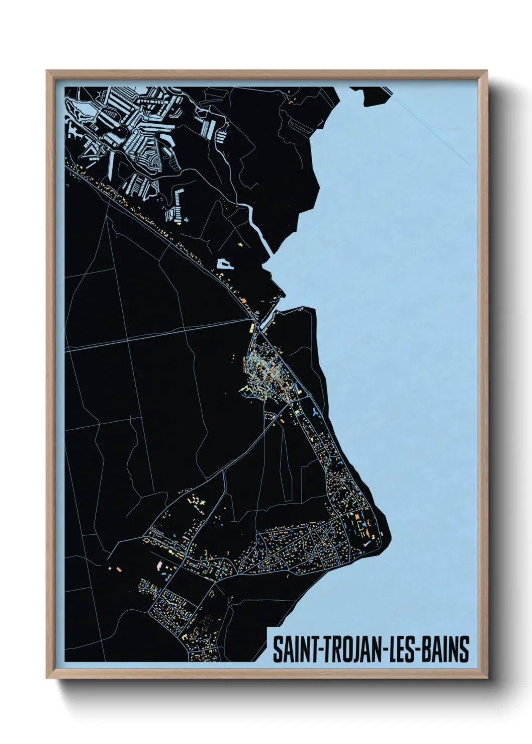 Un poster carteSaint-Trojan-les-Bains