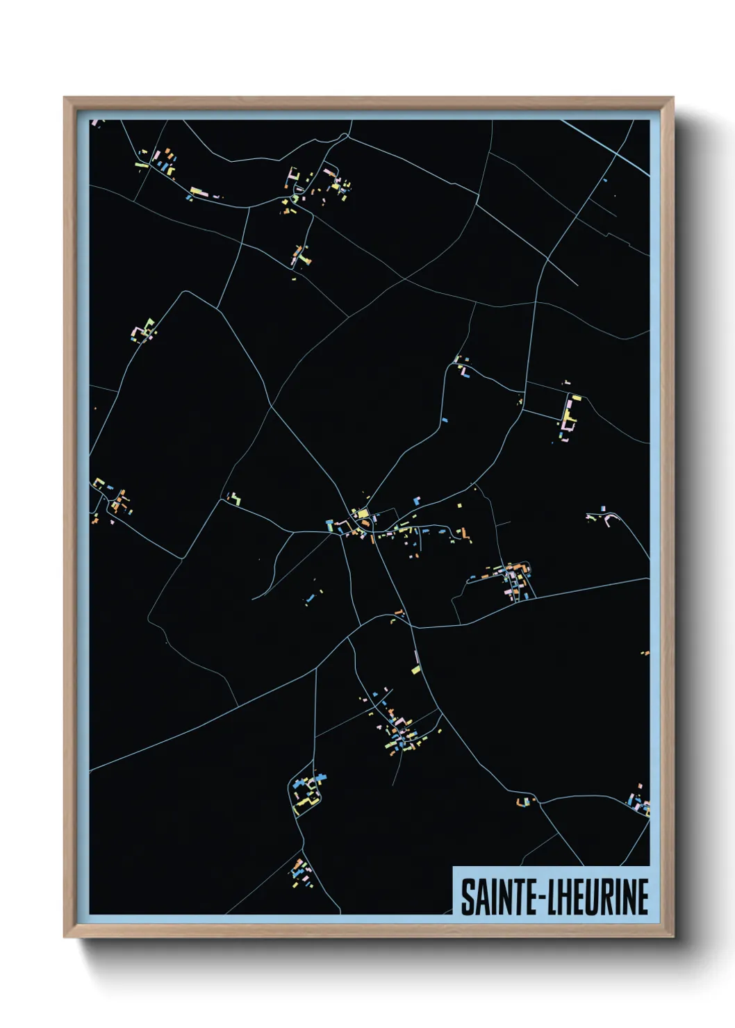 Un poster carteSainte-Lheurine