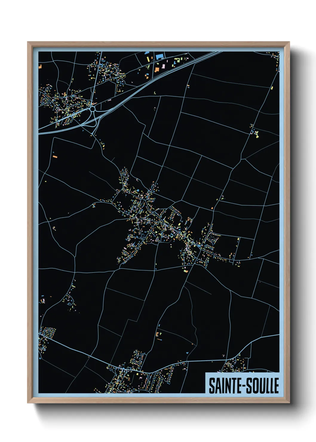 Un poster carteSainte-Soulle