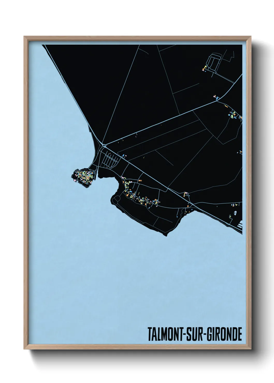 Un poster carteTalmont-sur-Gironde