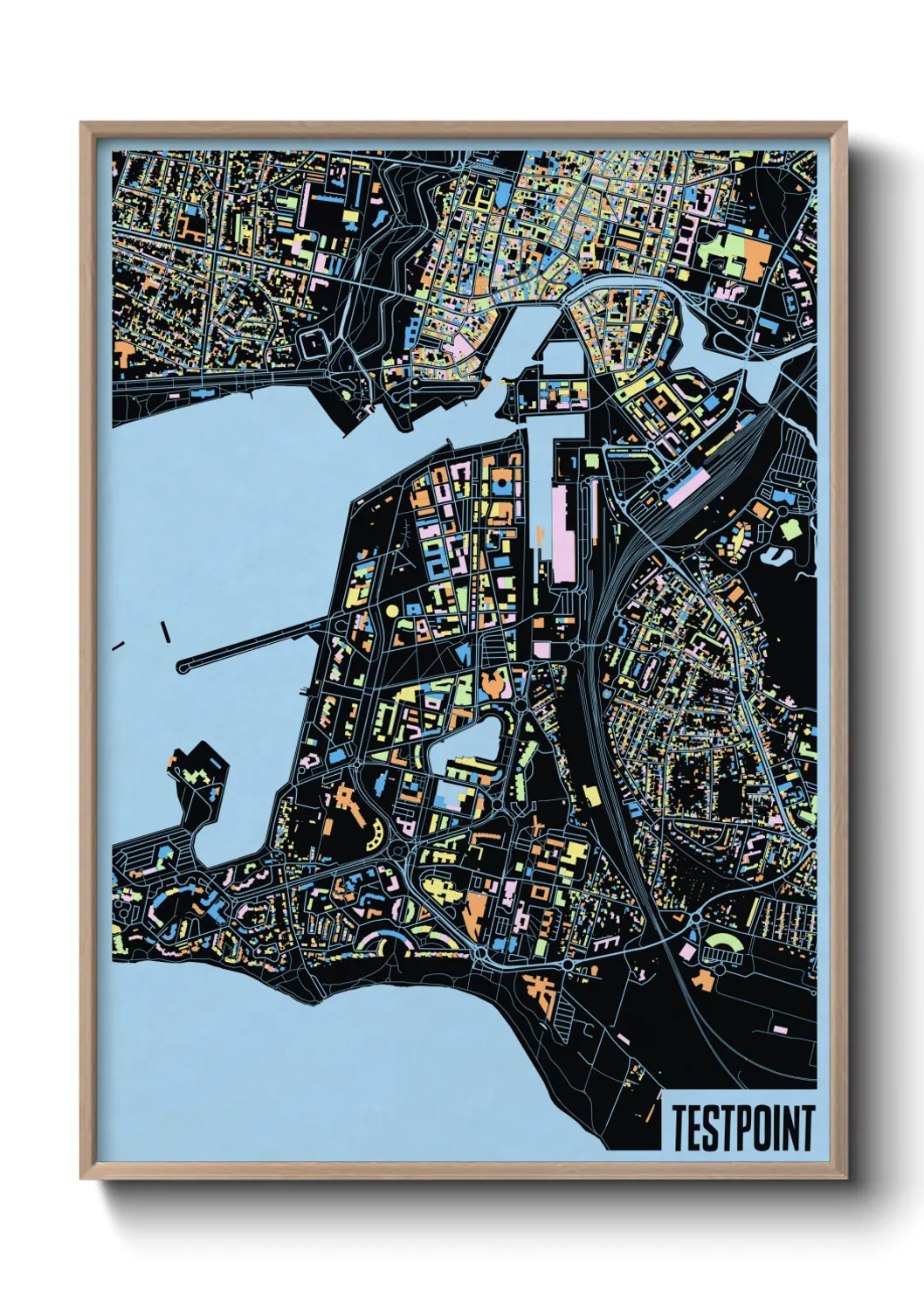 Une affiche de carte sur TestPoint