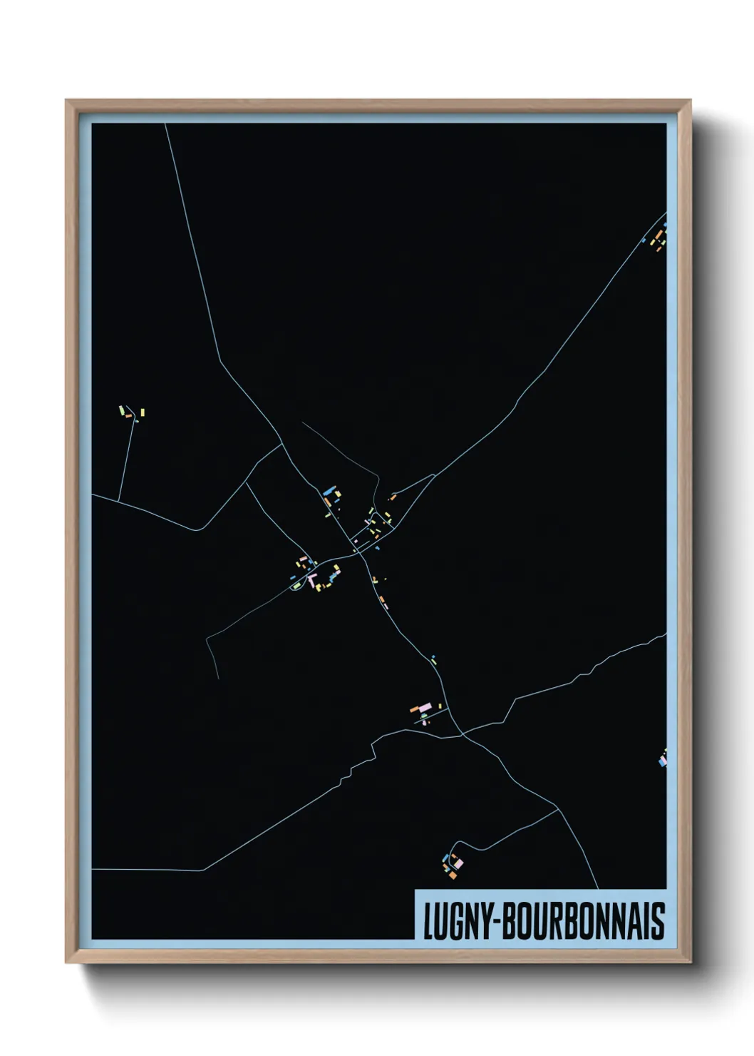 Un poster carteLugny-Bourbonnais