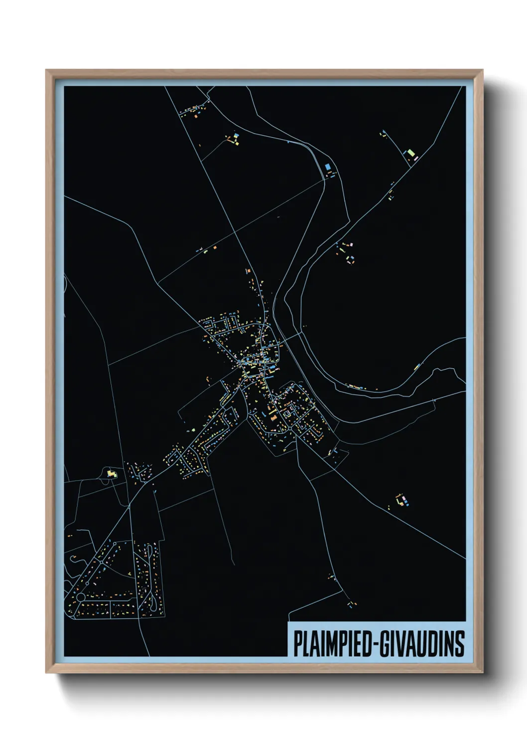 Un poster cartePlaimpied-Givaudins