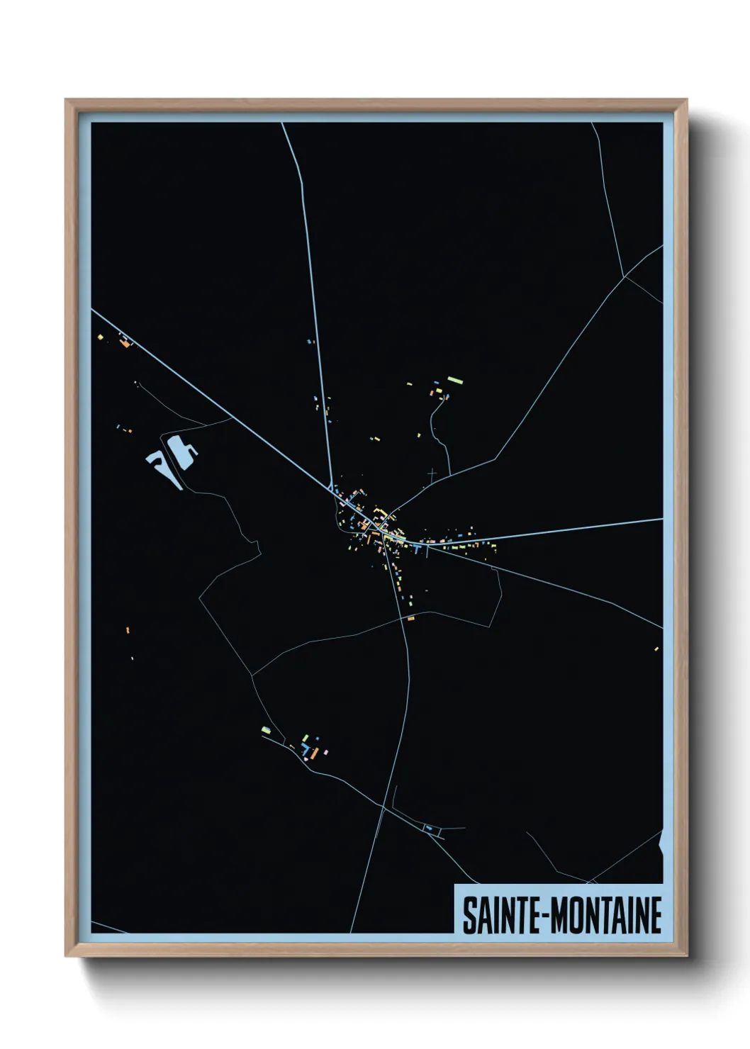 Un poster carteSainte-Montaine