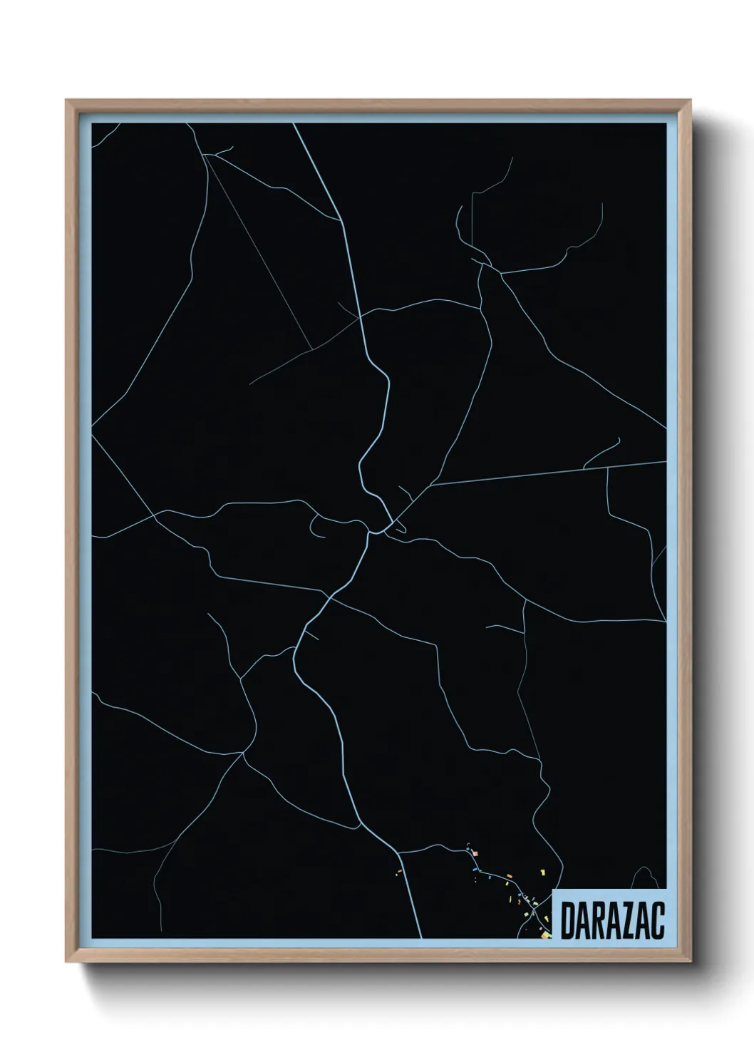 Une affiche de carte sur Darazac