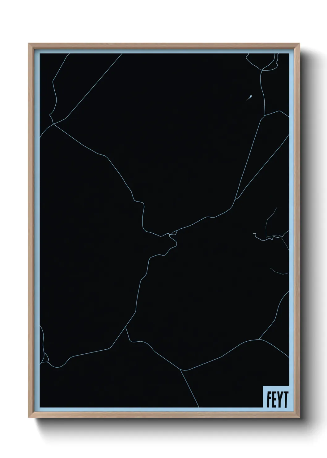 Une affiche de carte sur Feyt