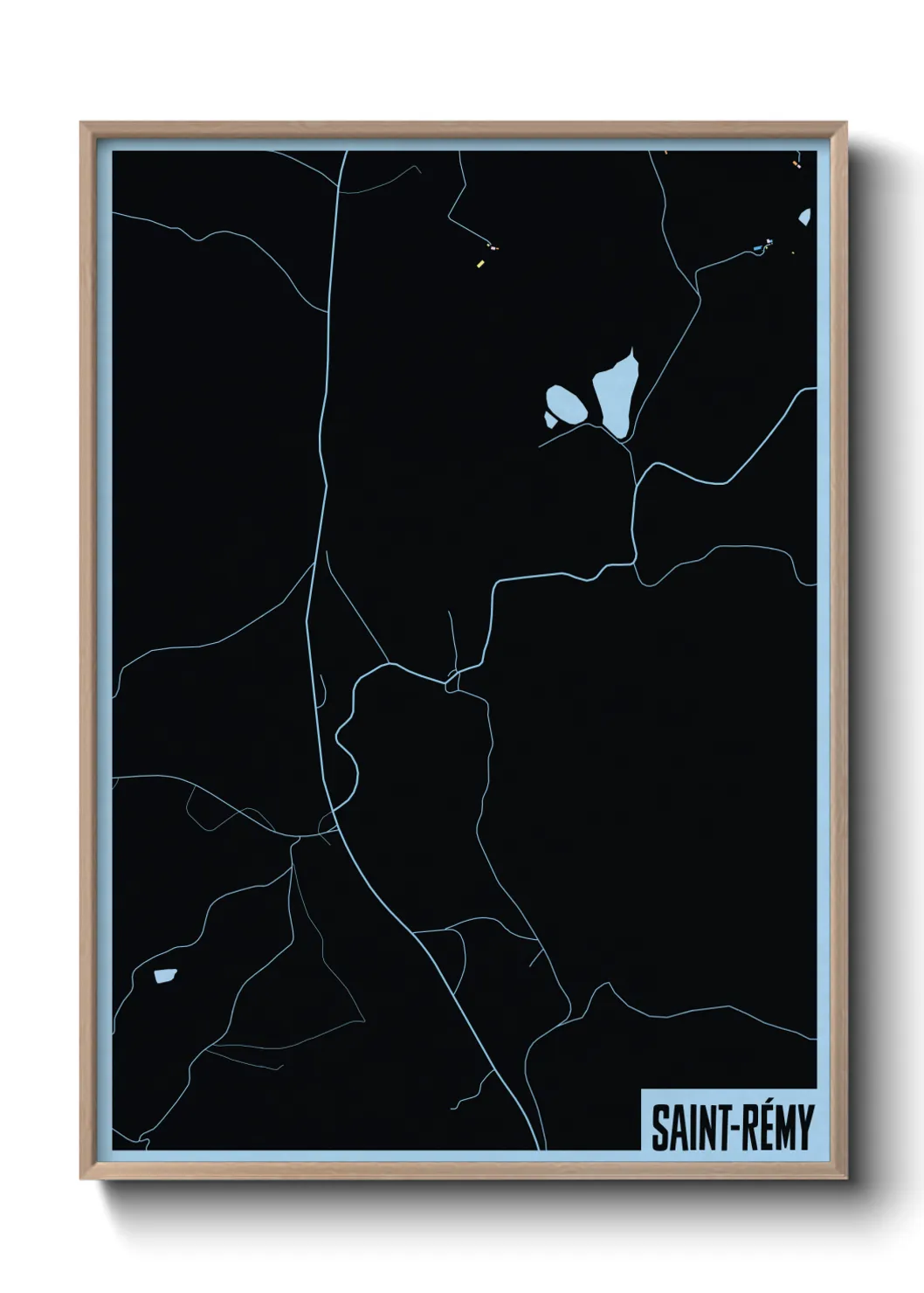 Une affiche de carte sur Saint-Rémy