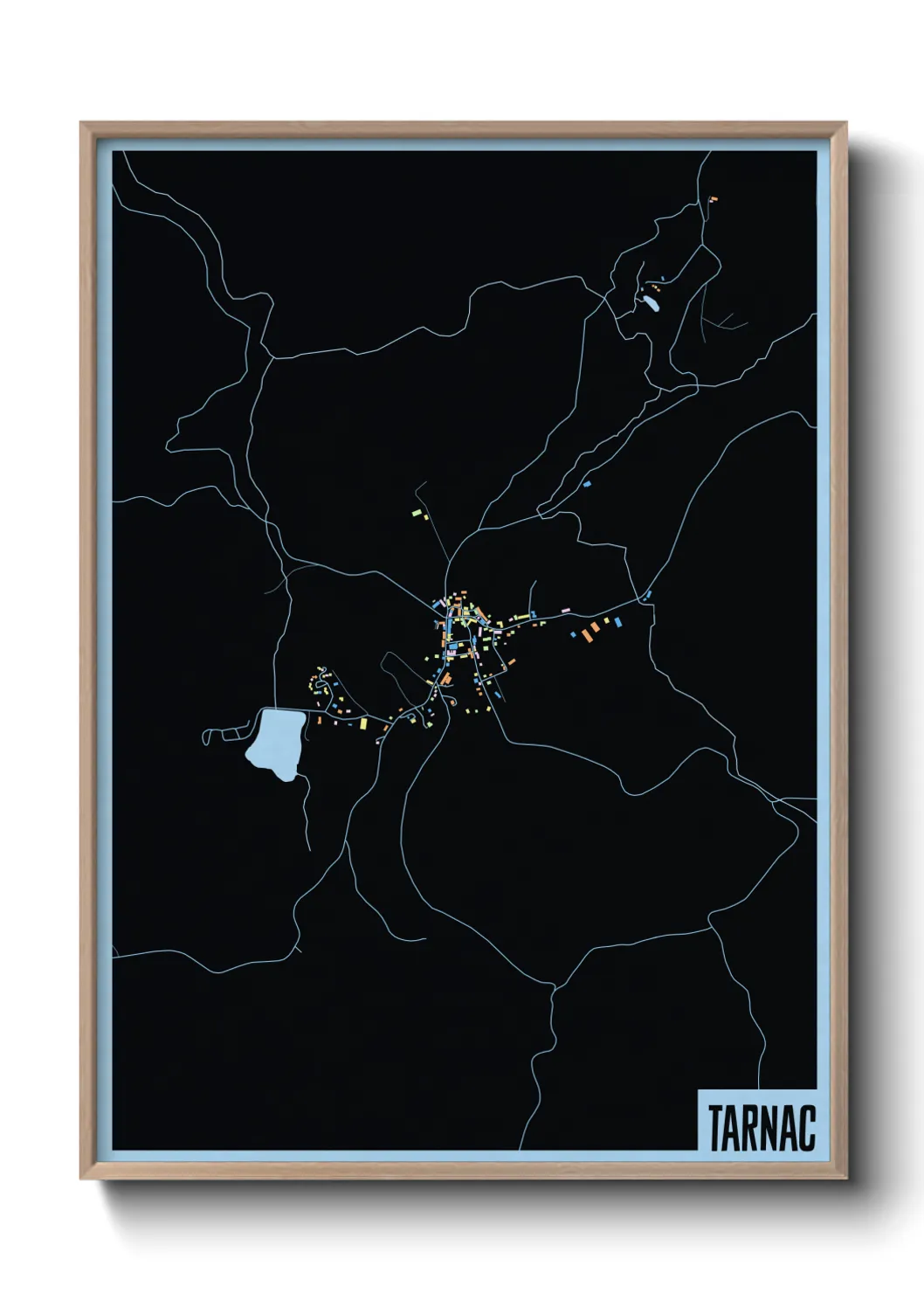 Une affiche de carte sur Tarnac