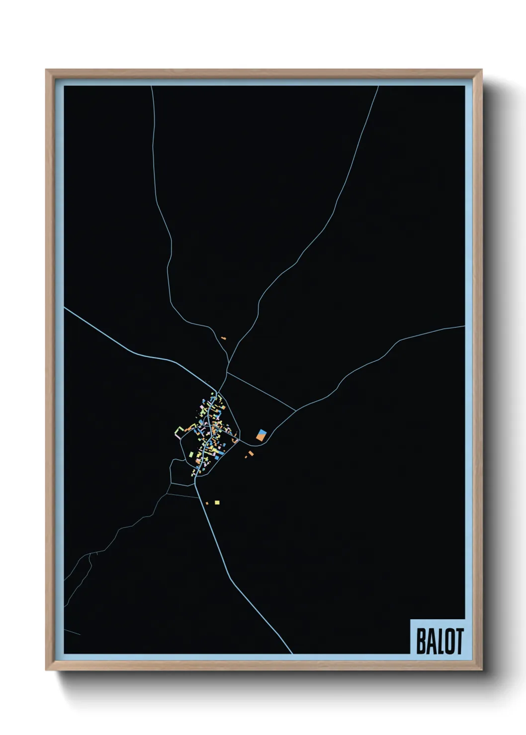 Une affiche de carte sur Balot