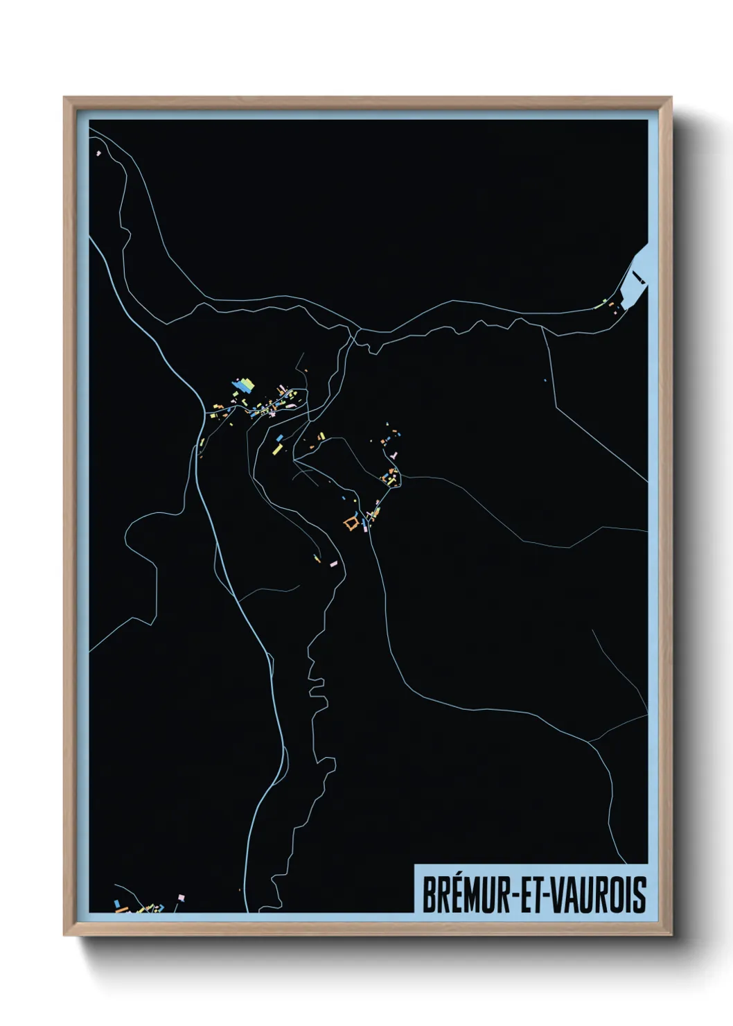 Un poster carteBrémur-et-Vaurois