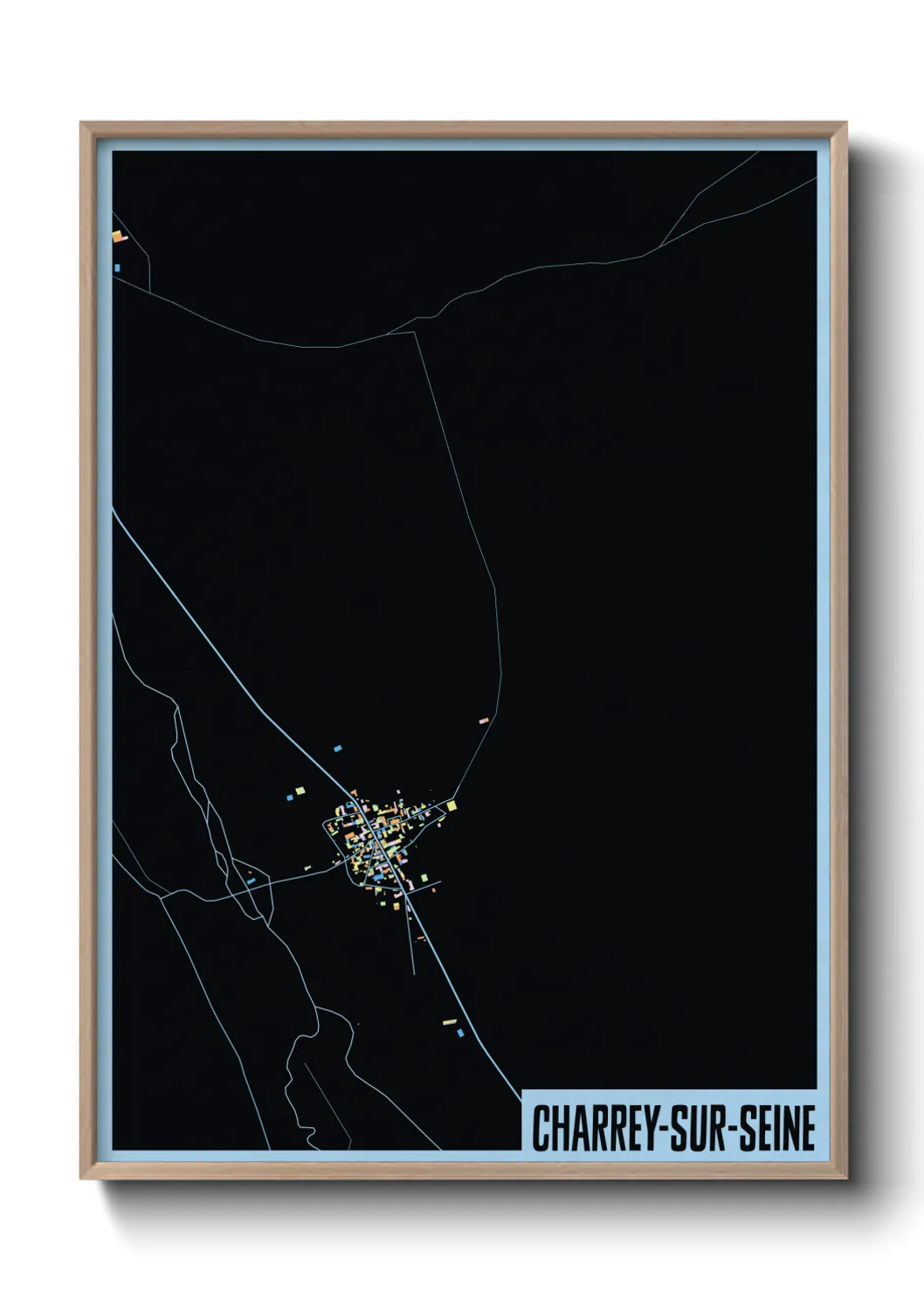 Un poster carteCharrey-sur-Seine