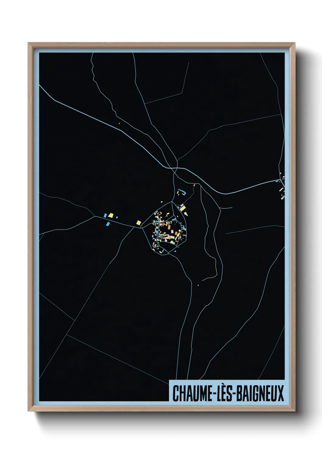 Un poster carteChaume-lès-Baigneux