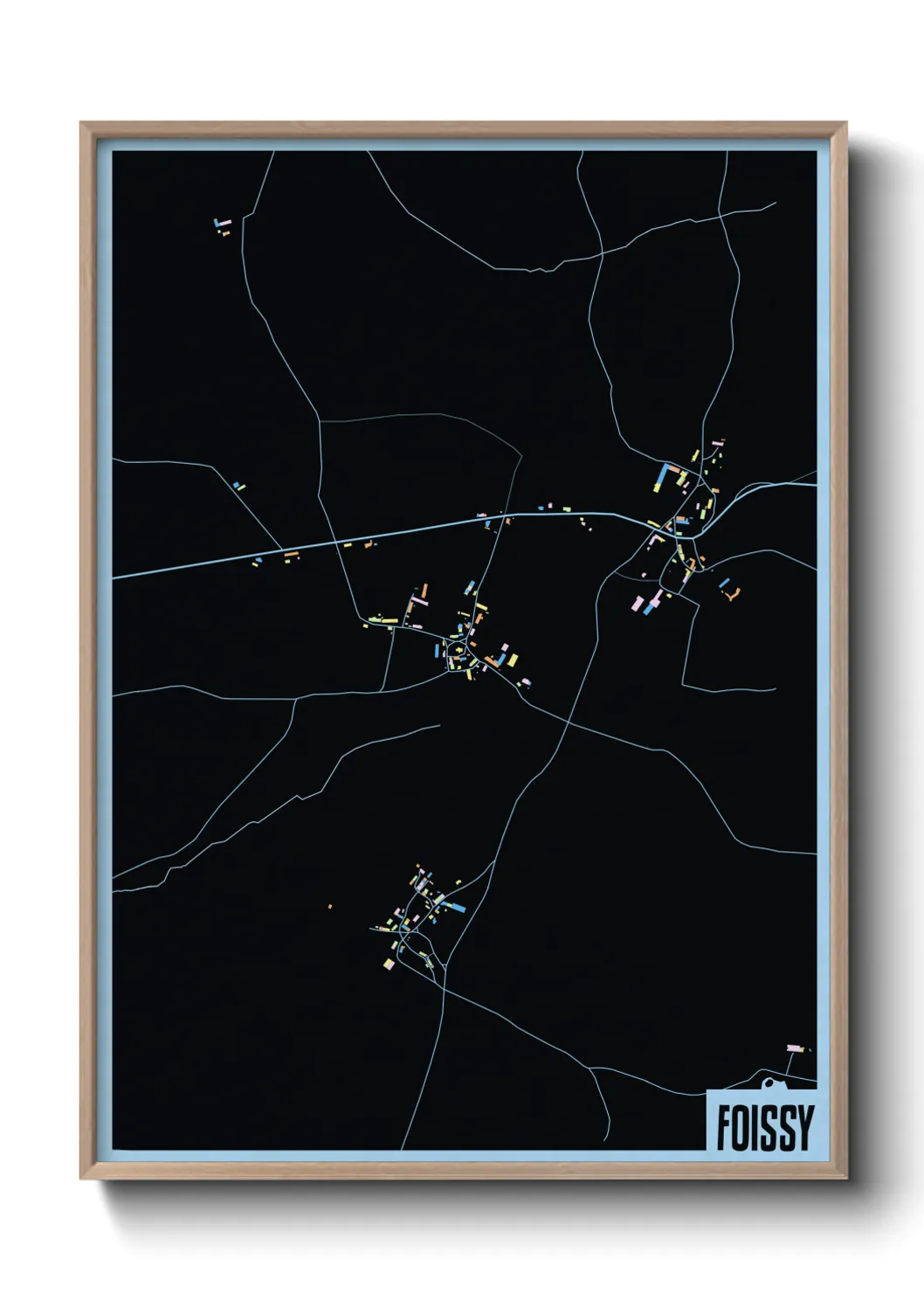 Une affiche de carte sur Foissy