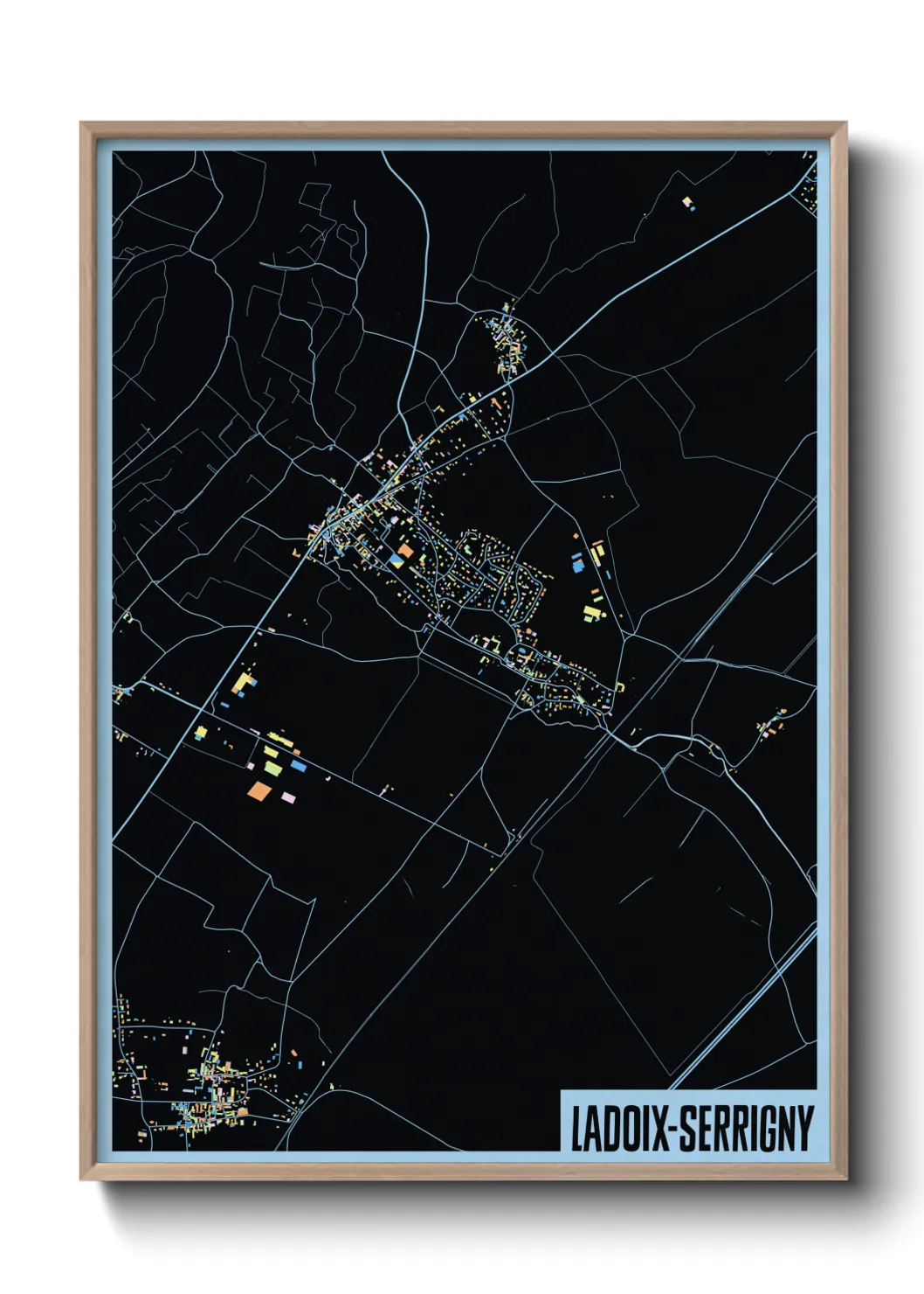 Un poster carteLadoix-Serrigny