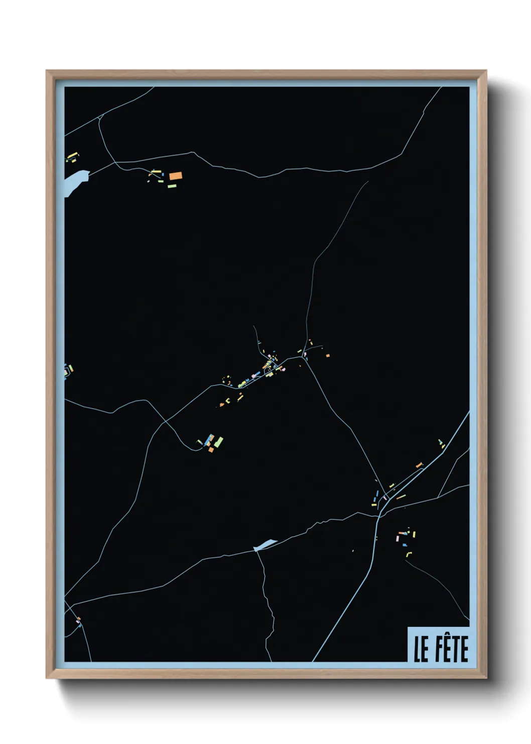 Une affiche de carte sur Le Fête