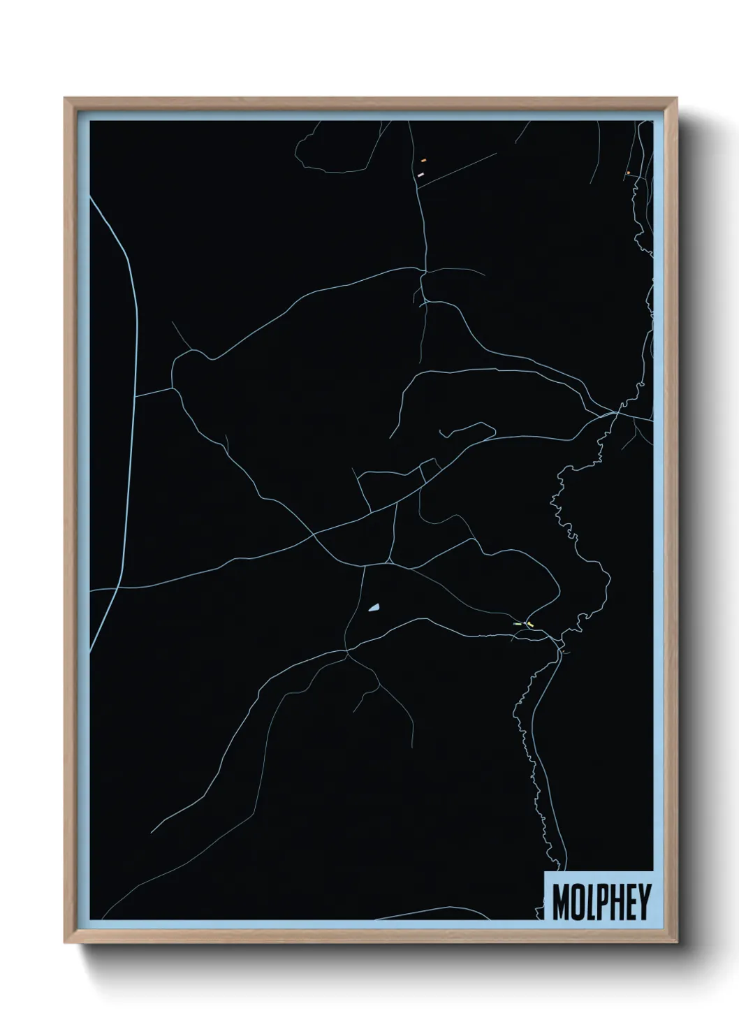 Une affiche de carte sur Molphey