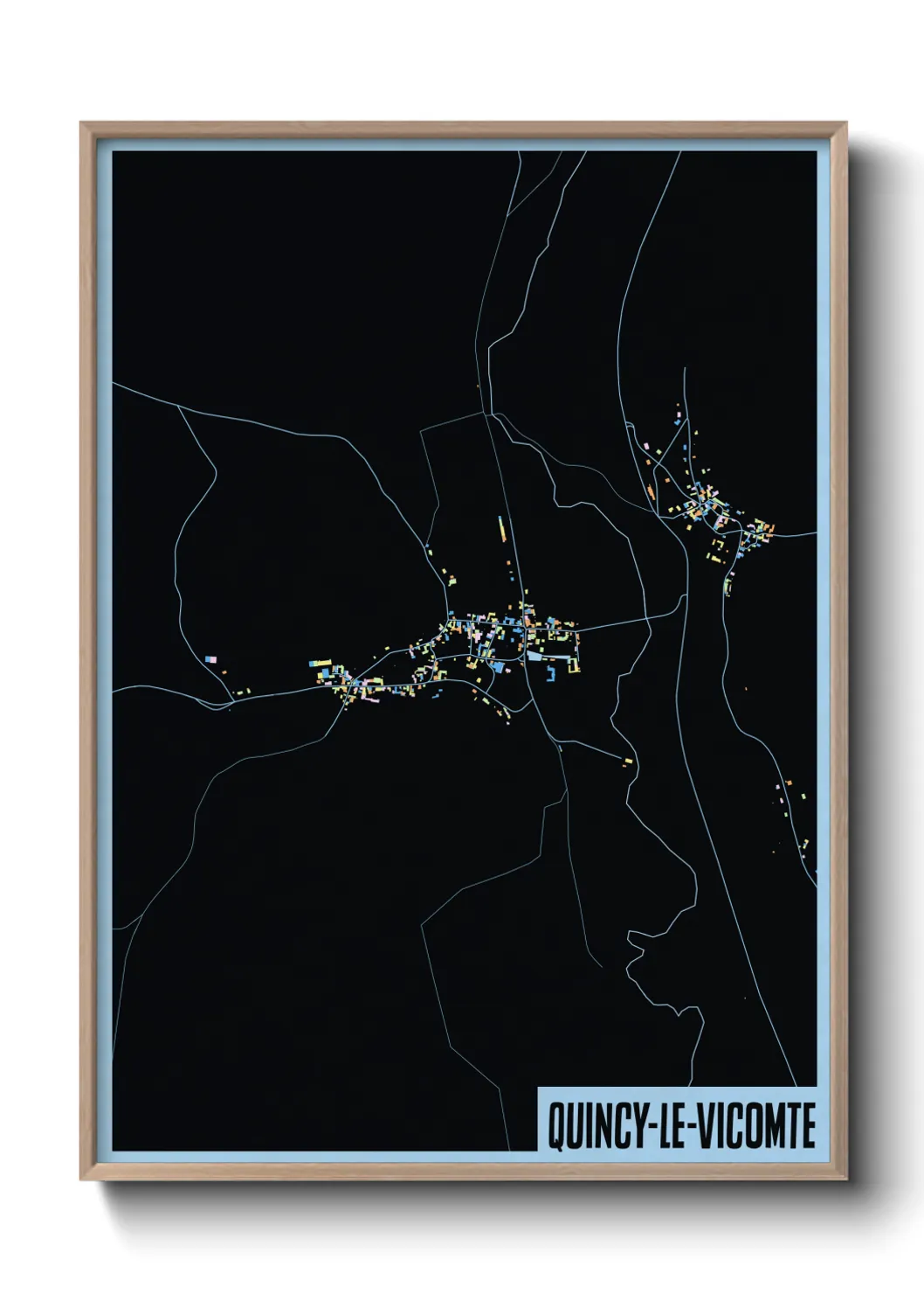 Un poster carteQuincy-le-Vicomte