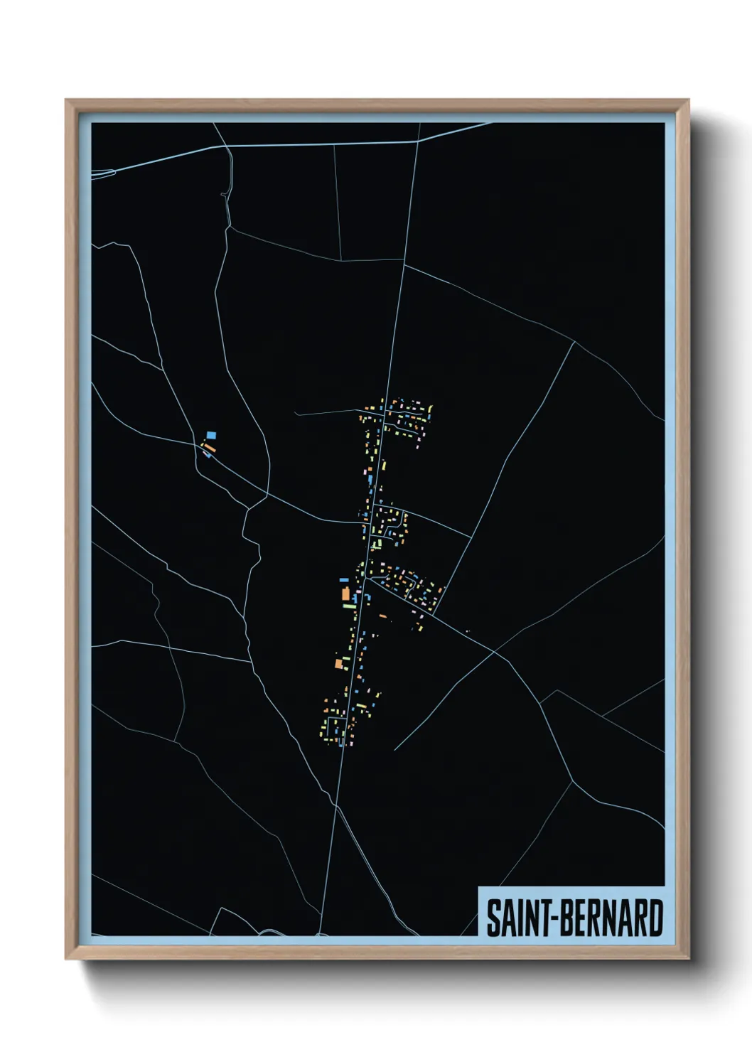 Un poster carteSaint-Bernard