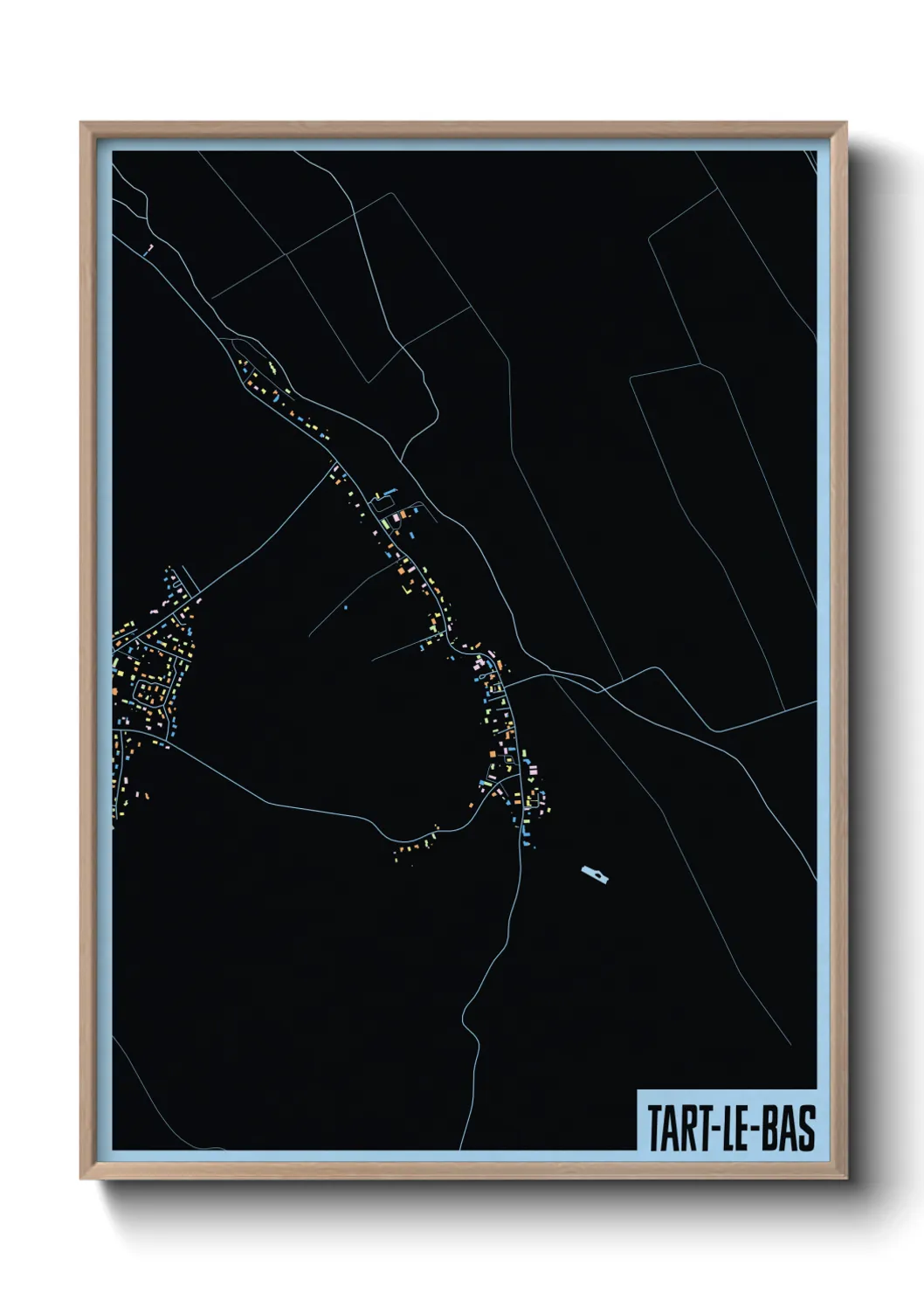 Un poster carteTart-le-Bas