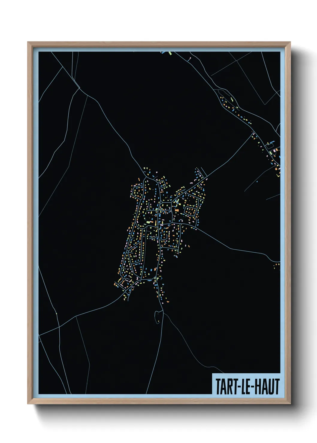 Un poster carteTart-le-Haut